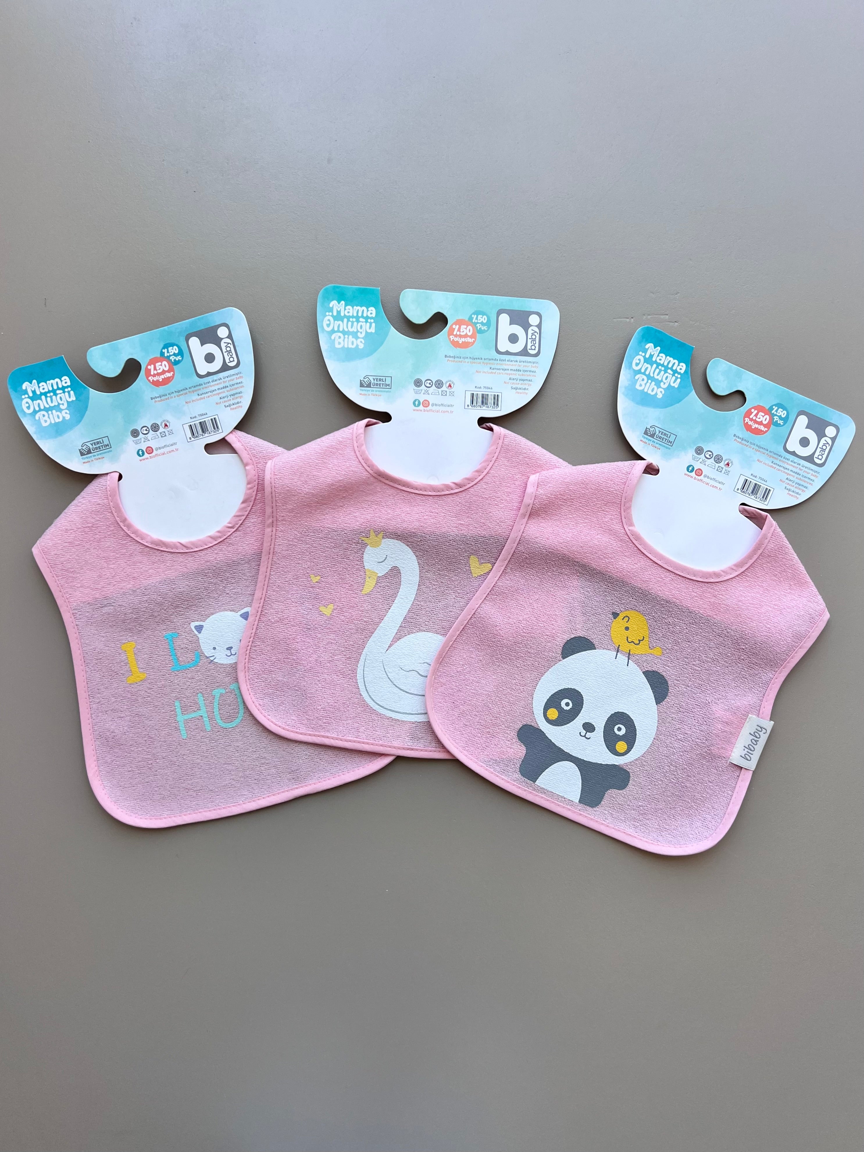 Pink Impermeable Bib