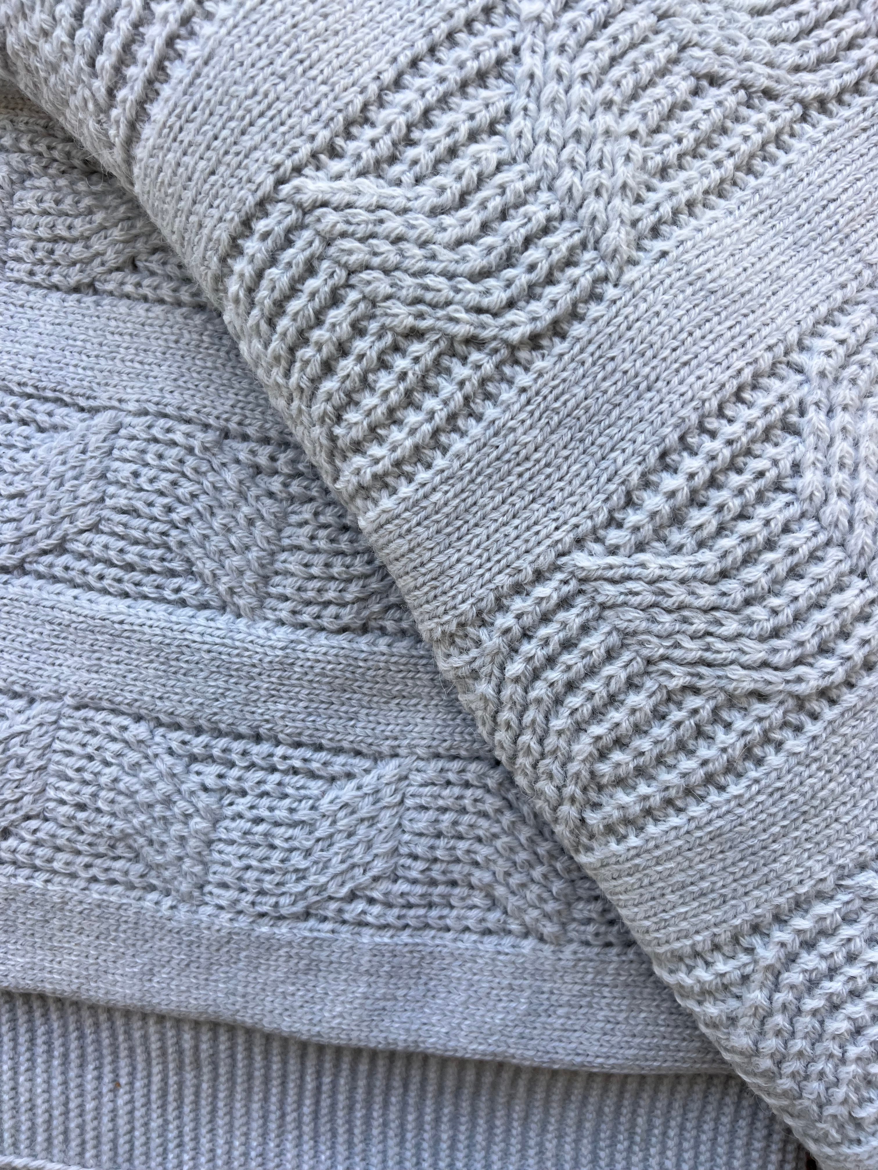 Blue Thick Wool Blanket Fur Inside