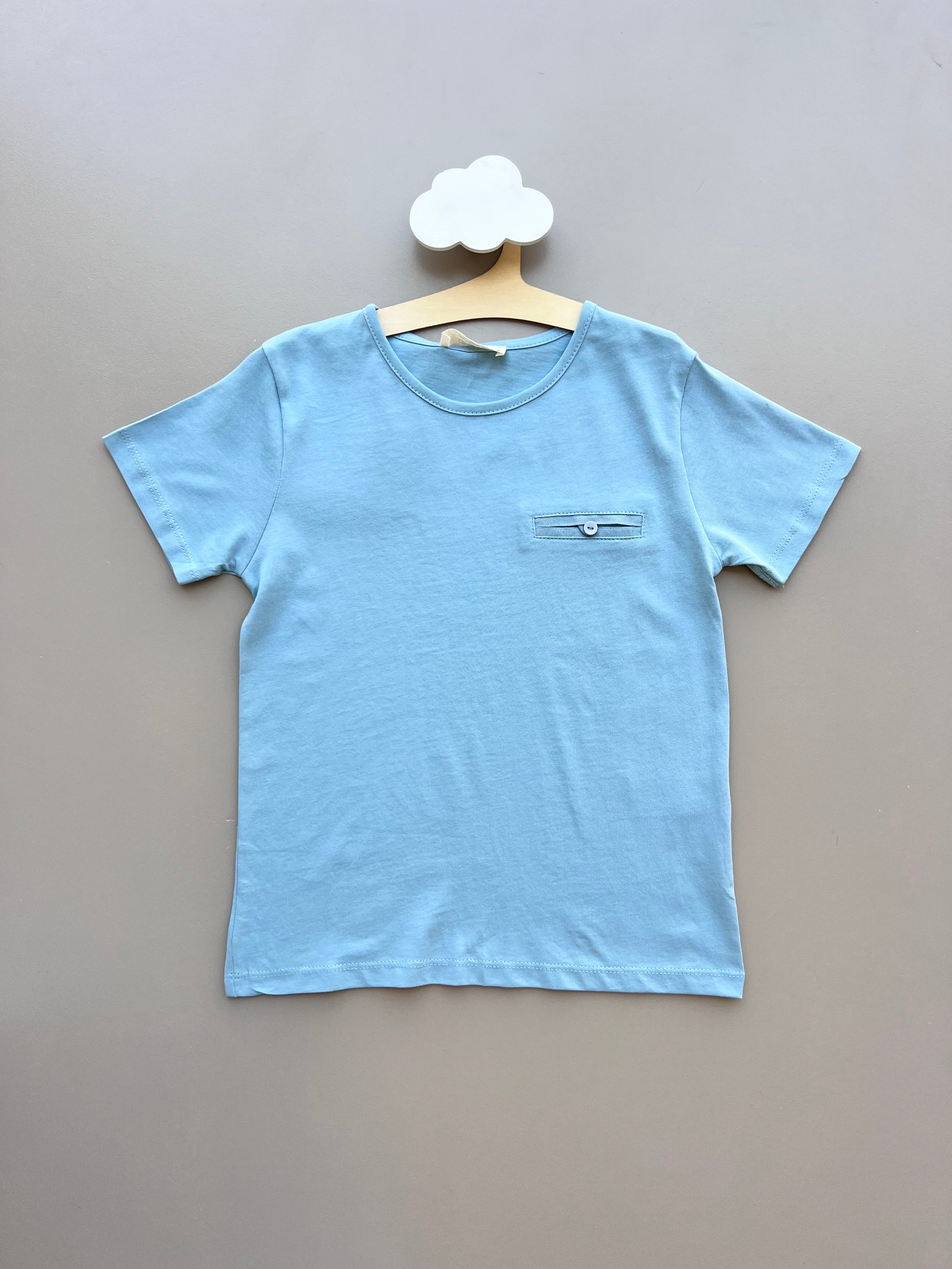Light Blue Cotton T-Shirt