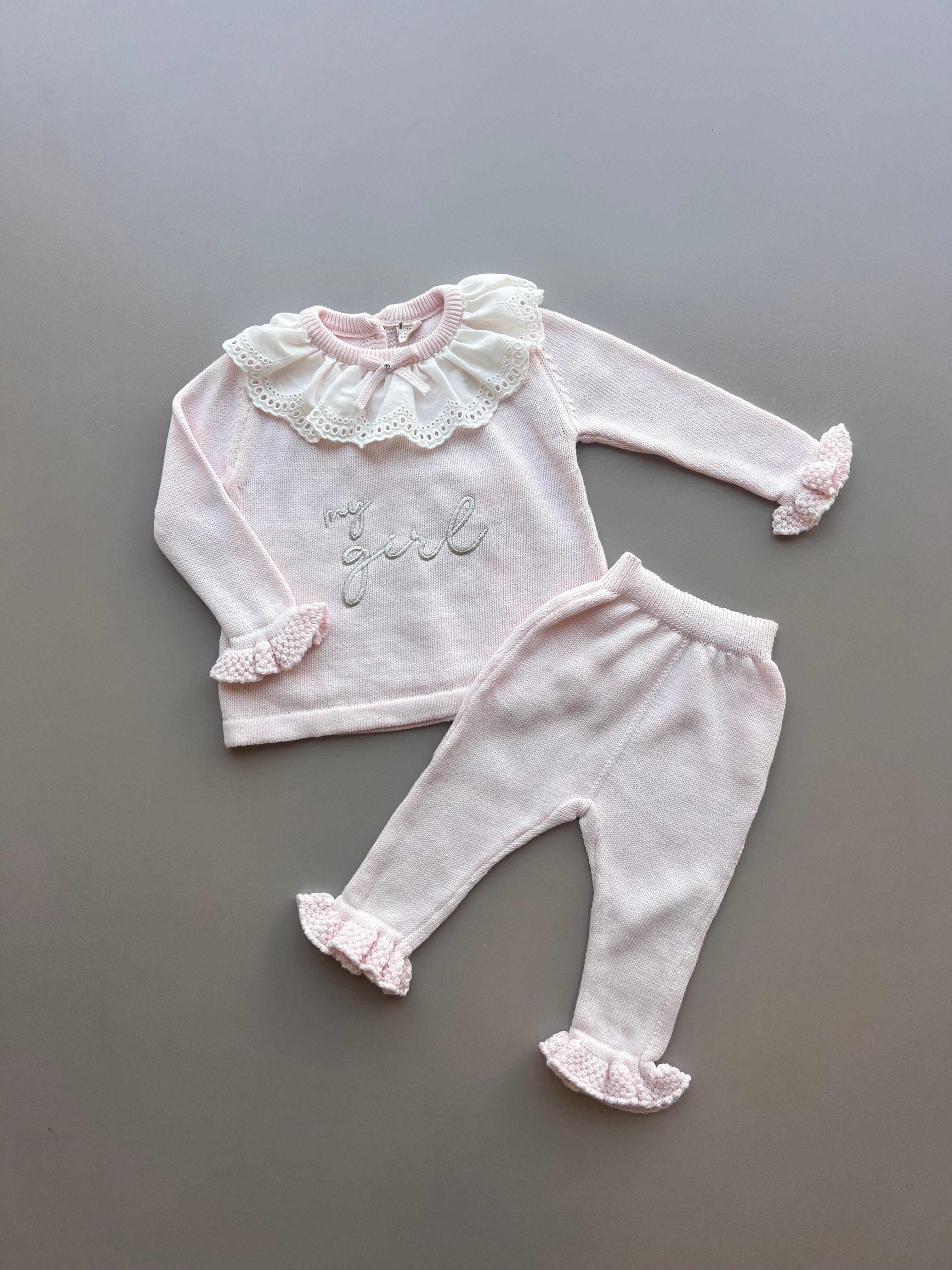 Pink My Girl Ruffles 2 Pcs Set