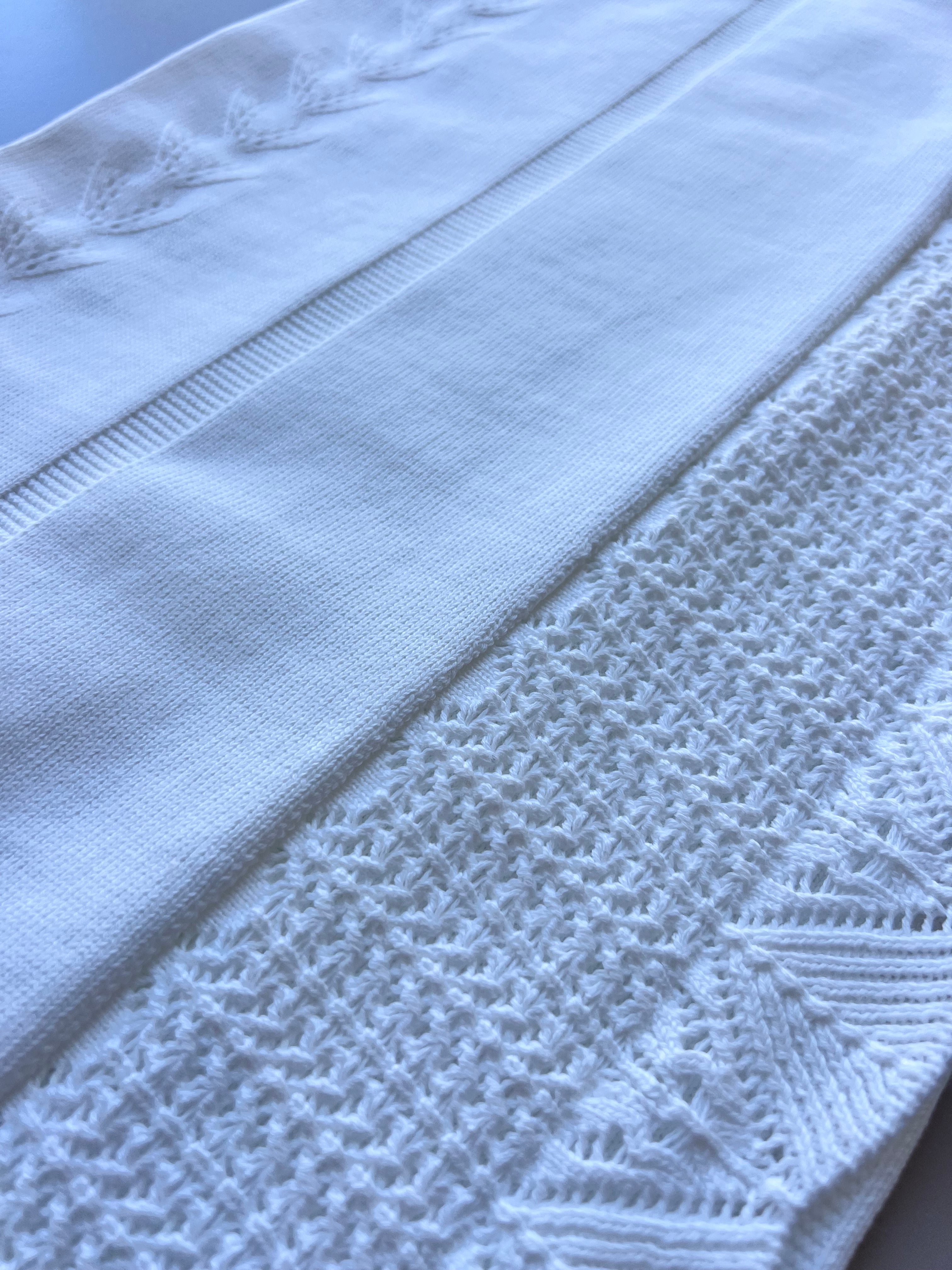 Off-White Organic Cotton Blanket