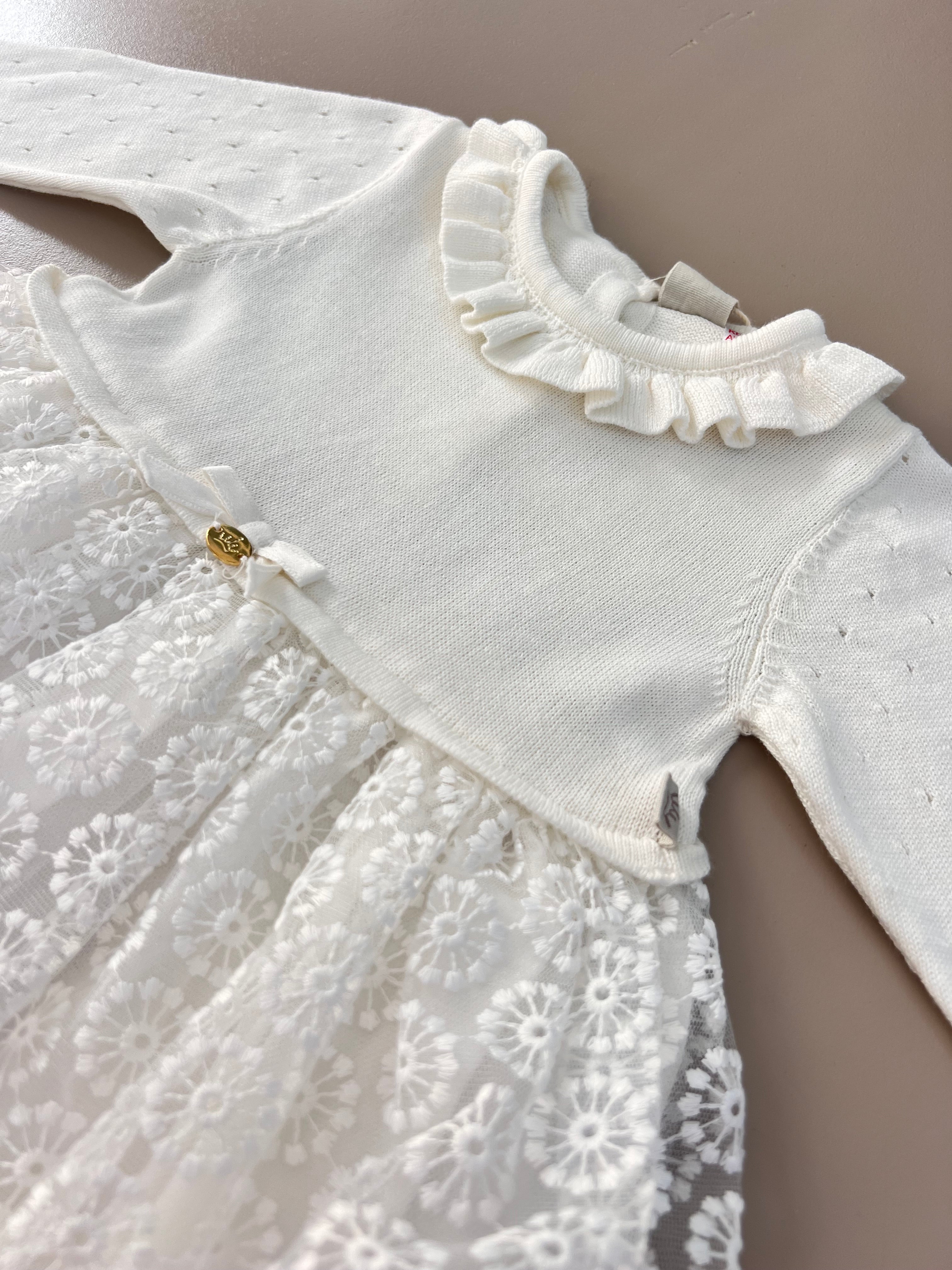 Bridal Dentelle Maxi White Dress