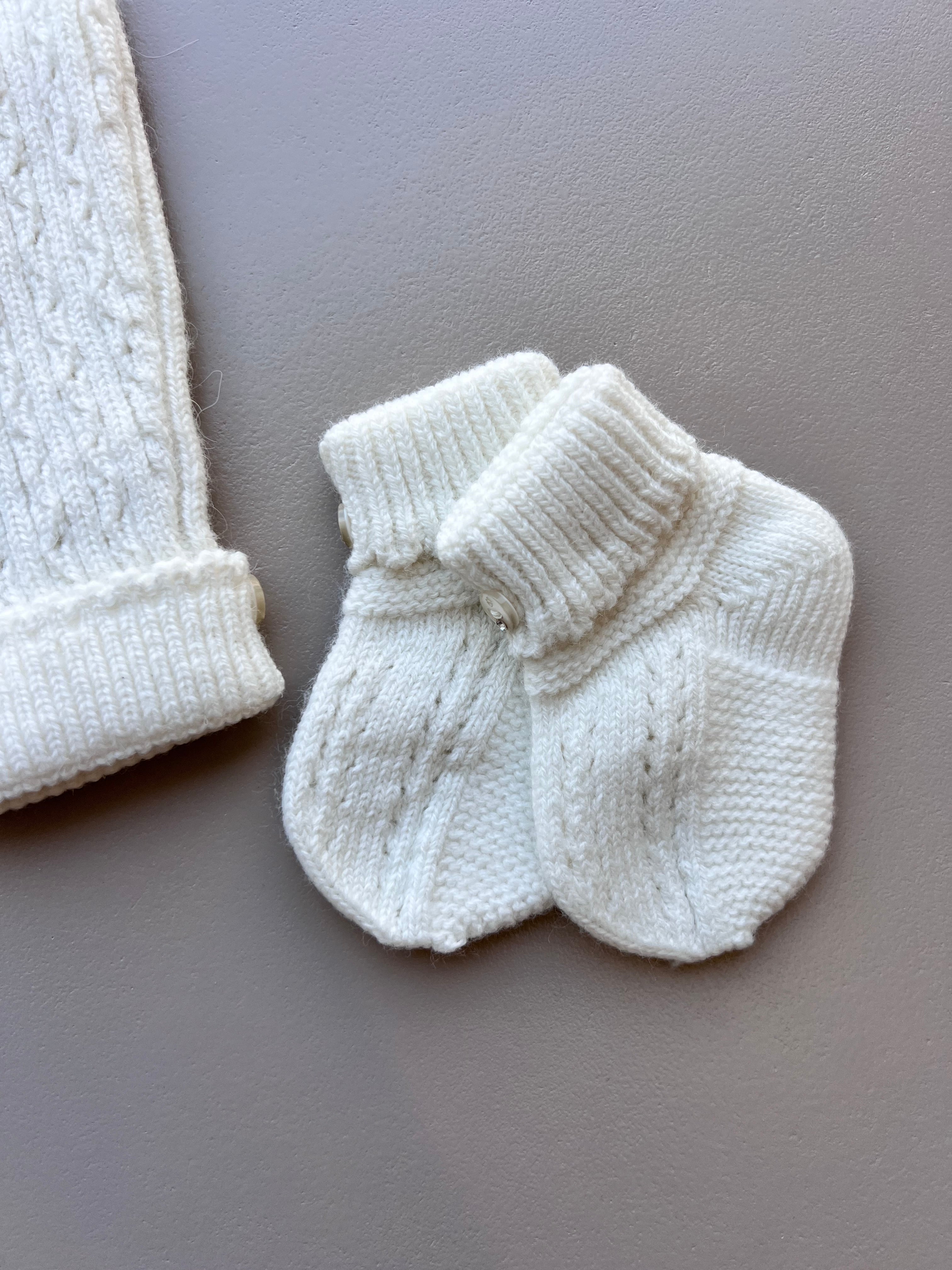 Merino Wool Ruffles Hospital Set 5 Pcs