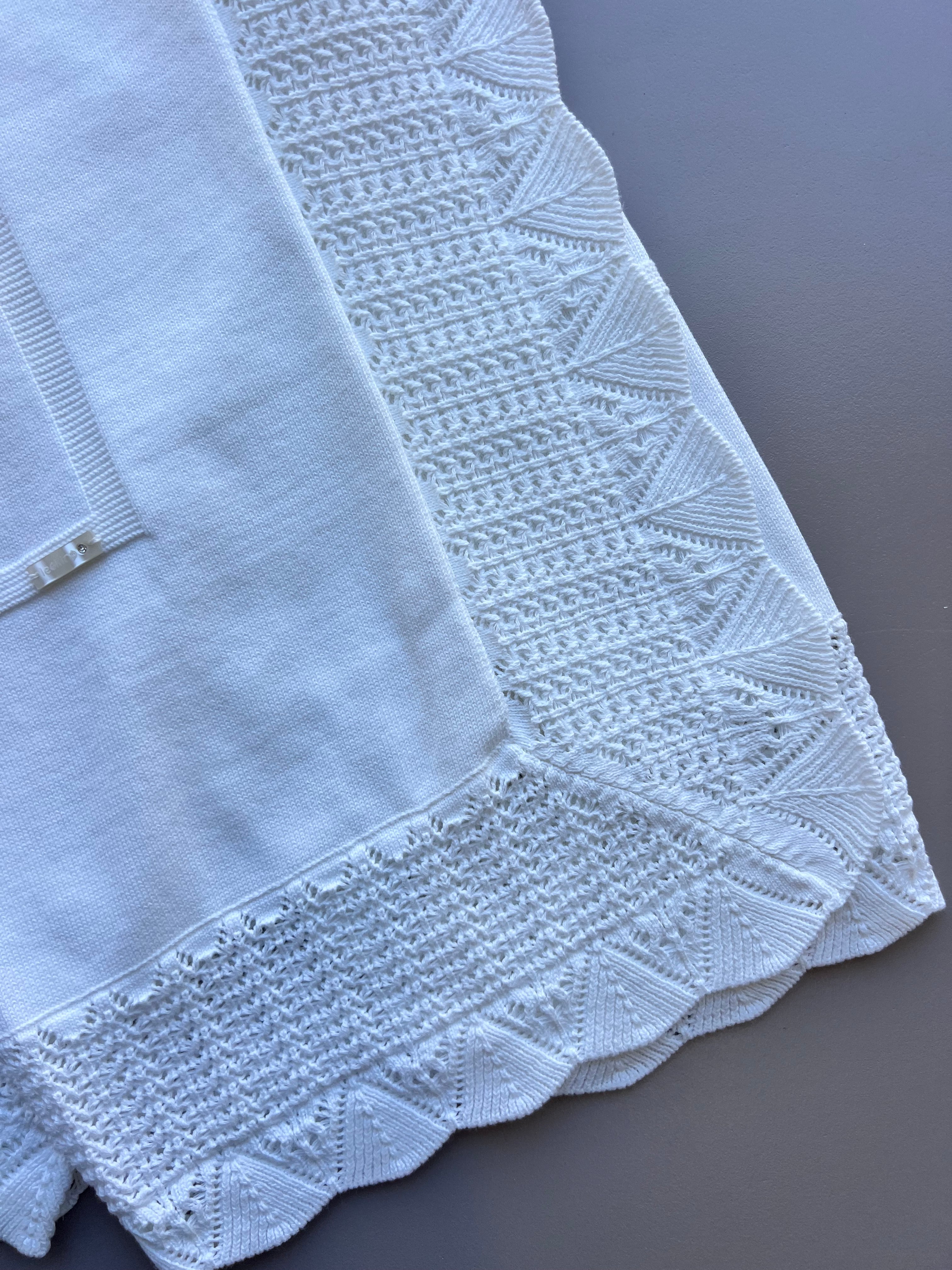 Off-White Organic Cotton Blanket