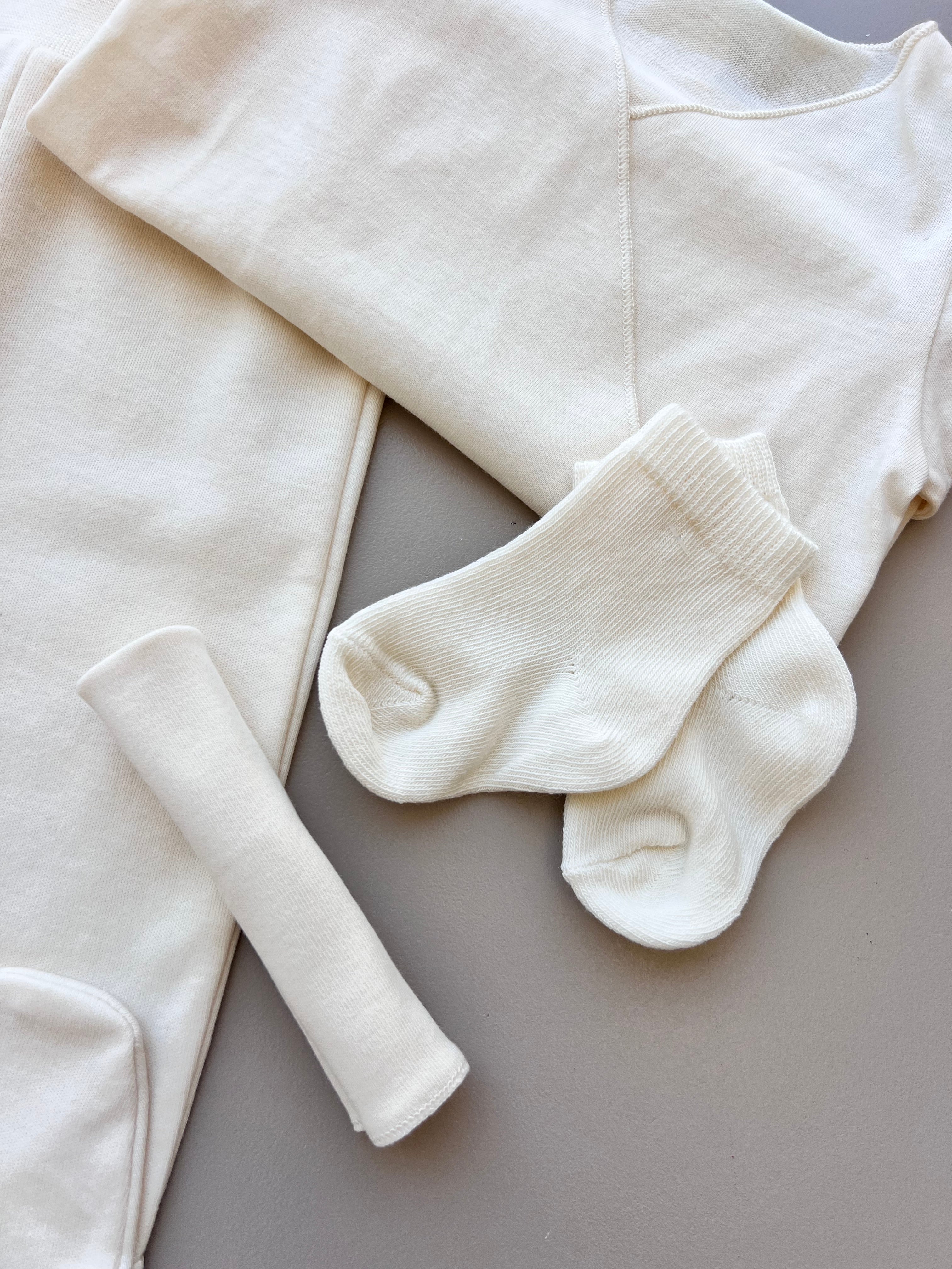 Beige Organic Cotton 10 Pieces Hospital Set