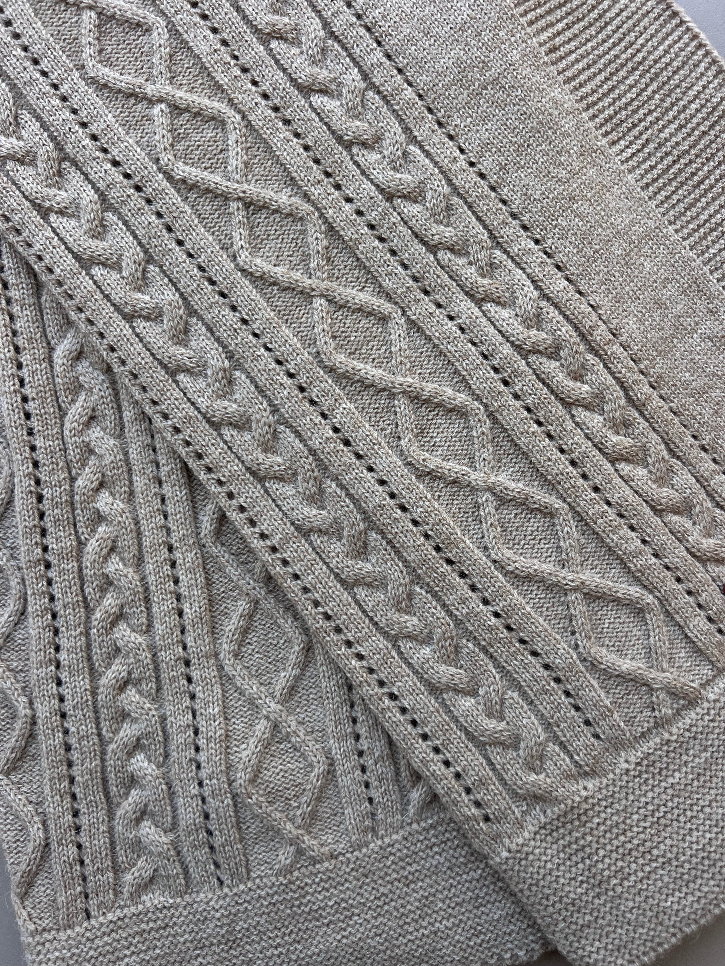 Brown Natural Wool Blanket