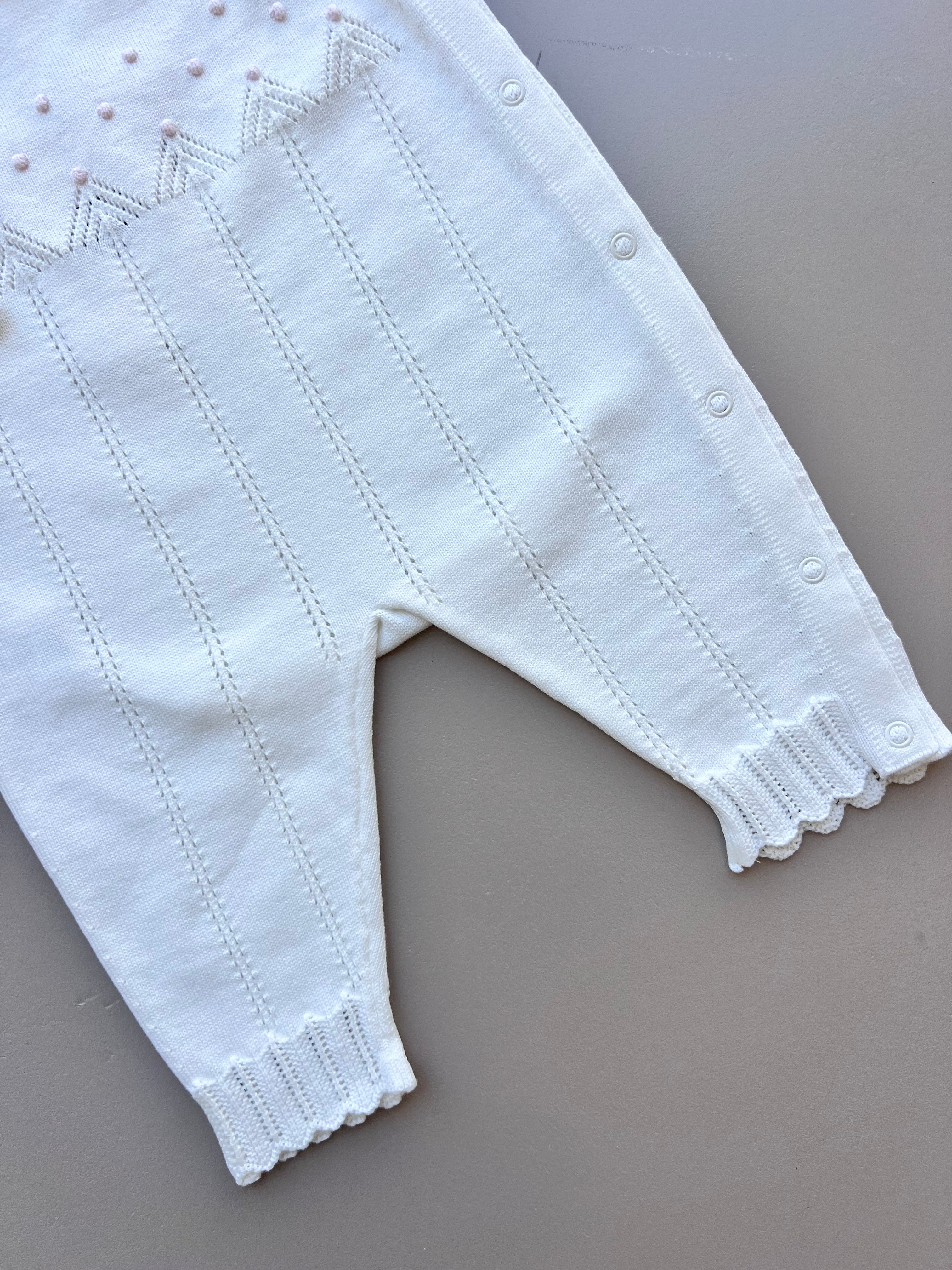 Organic Cotton Dotted Ruffles Overall