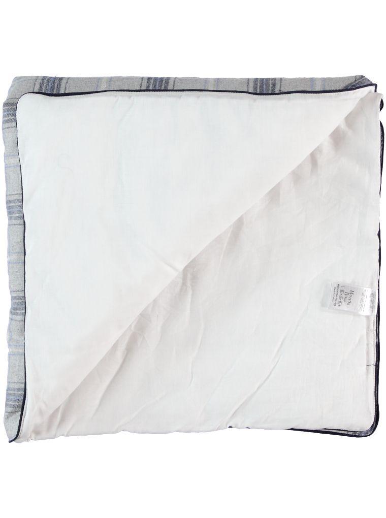 Grey And Blue Cotton Quilt - La Farandole Paris