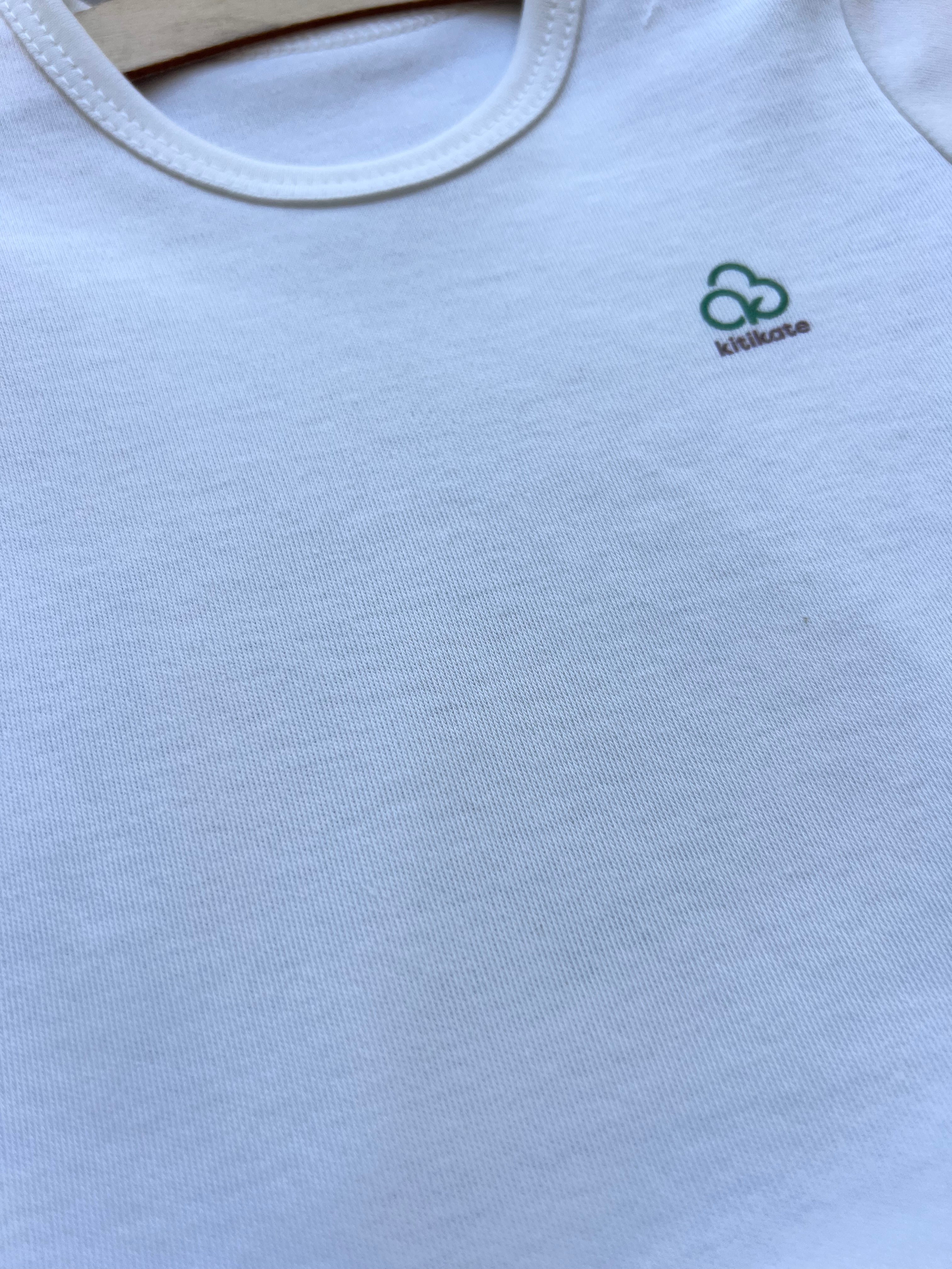 Off White GOTS™ Certified Organic Cotton Double Size Short Sleeves Body