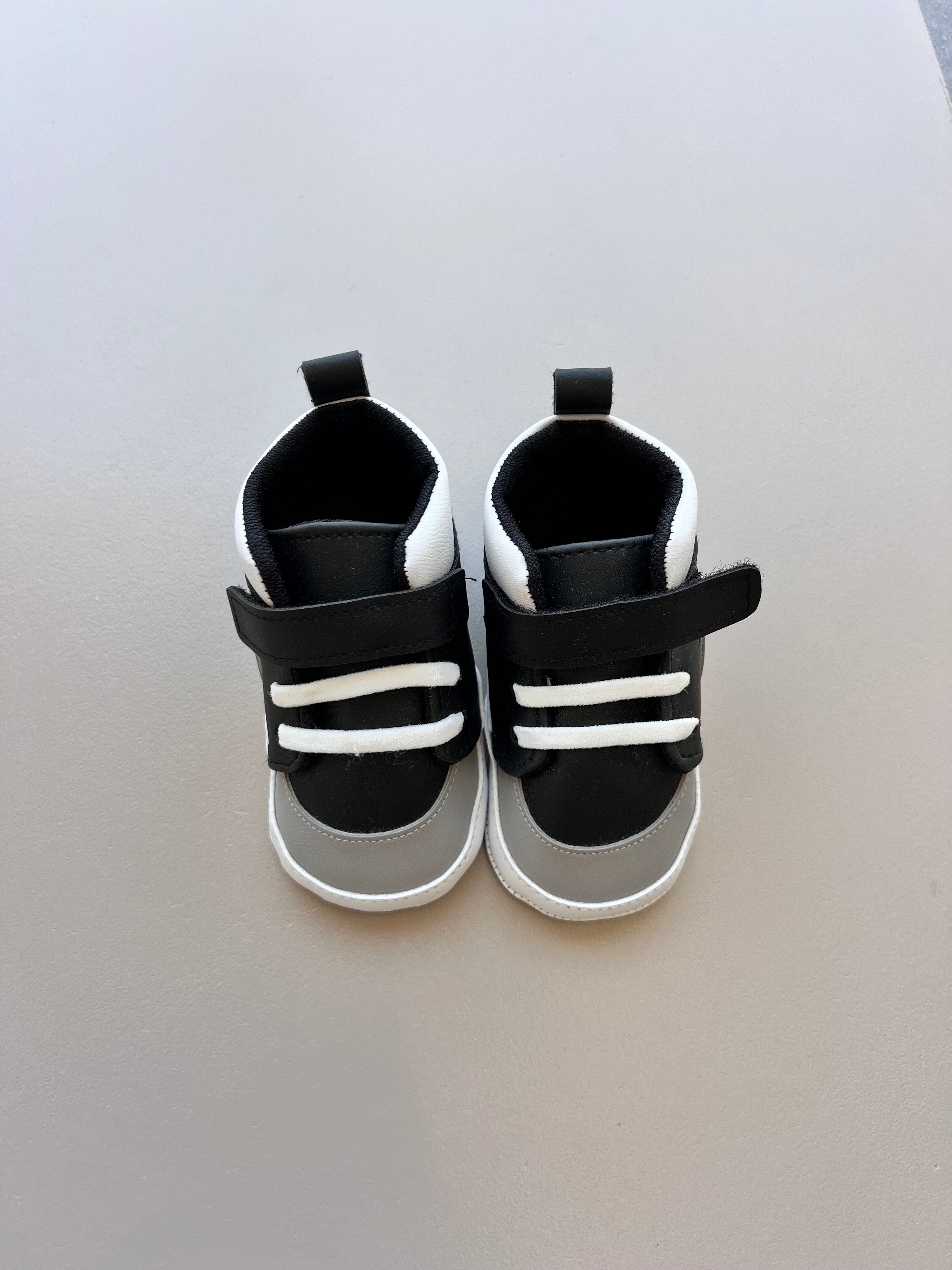 Black And Grey Baby Sneakers