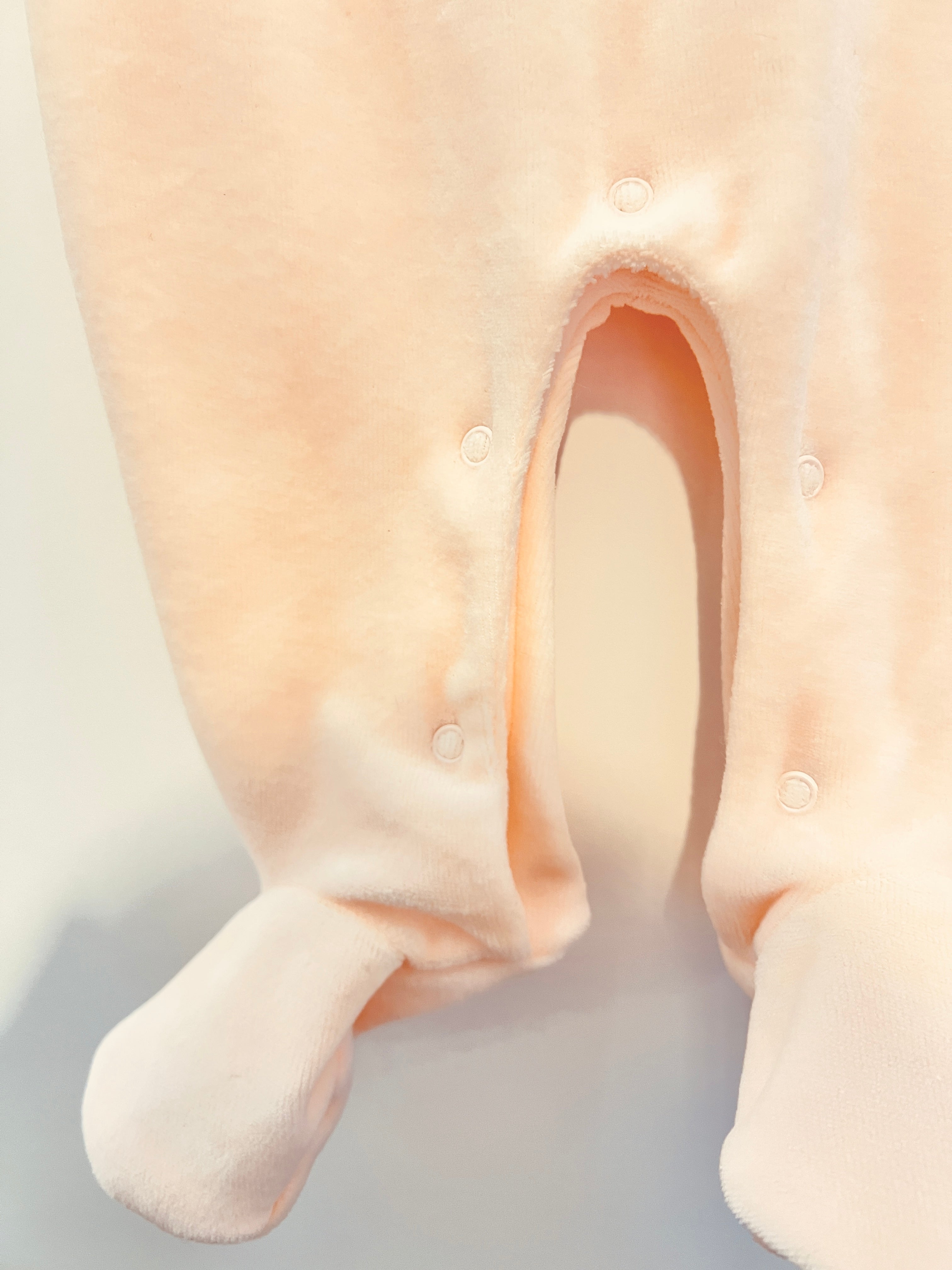 Flower Velvet Footed Overall