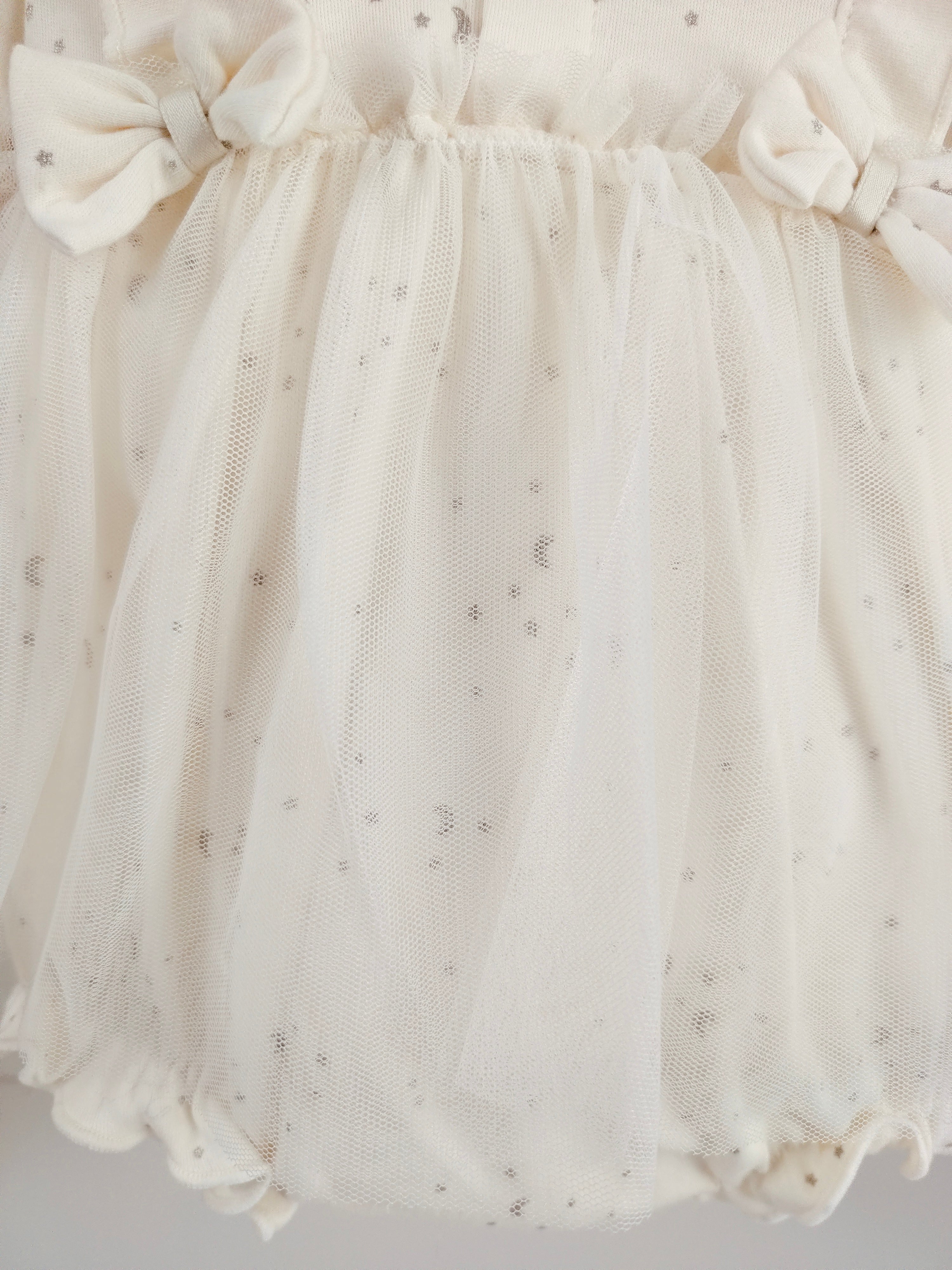 Off-White Tulle Romper Dress