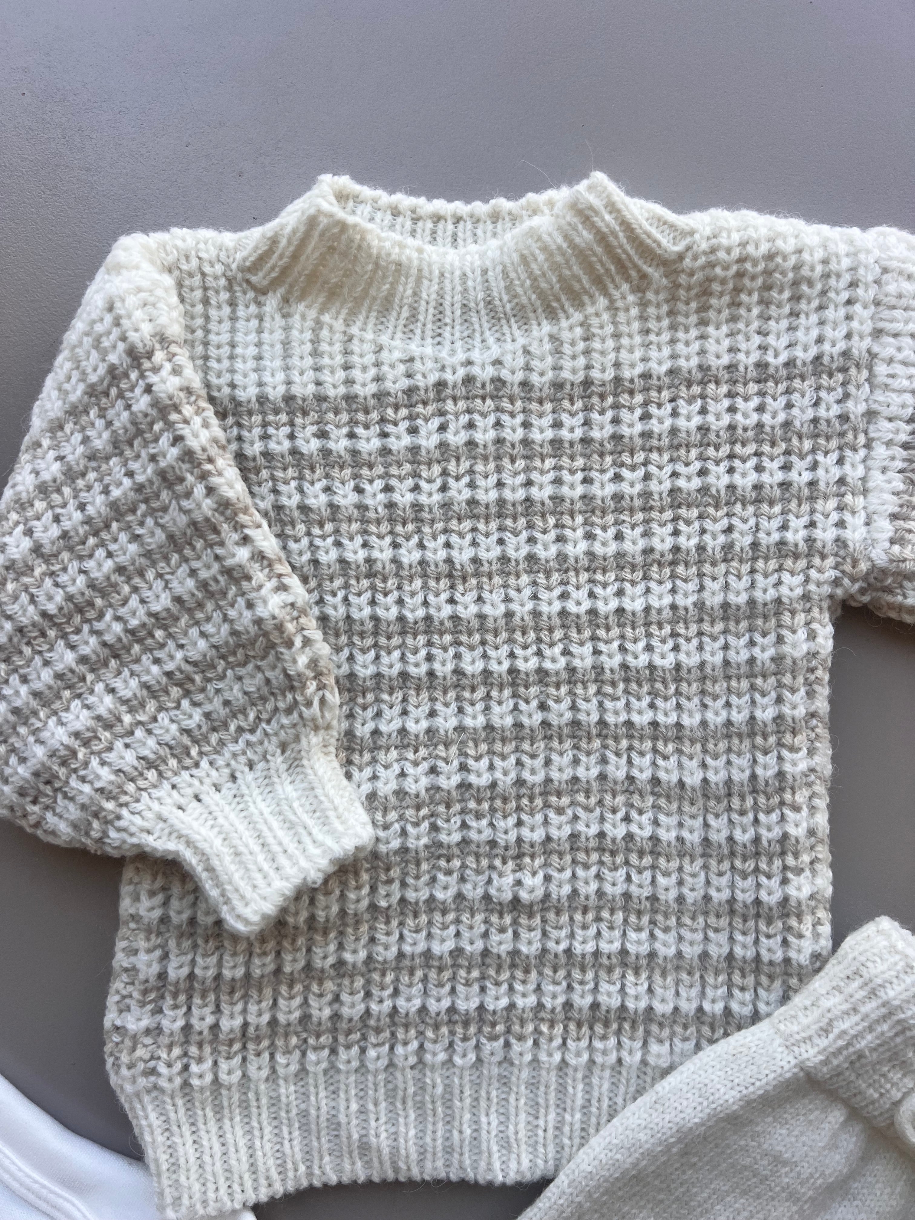 Wool Stripped Sweater 4 Pcs Set