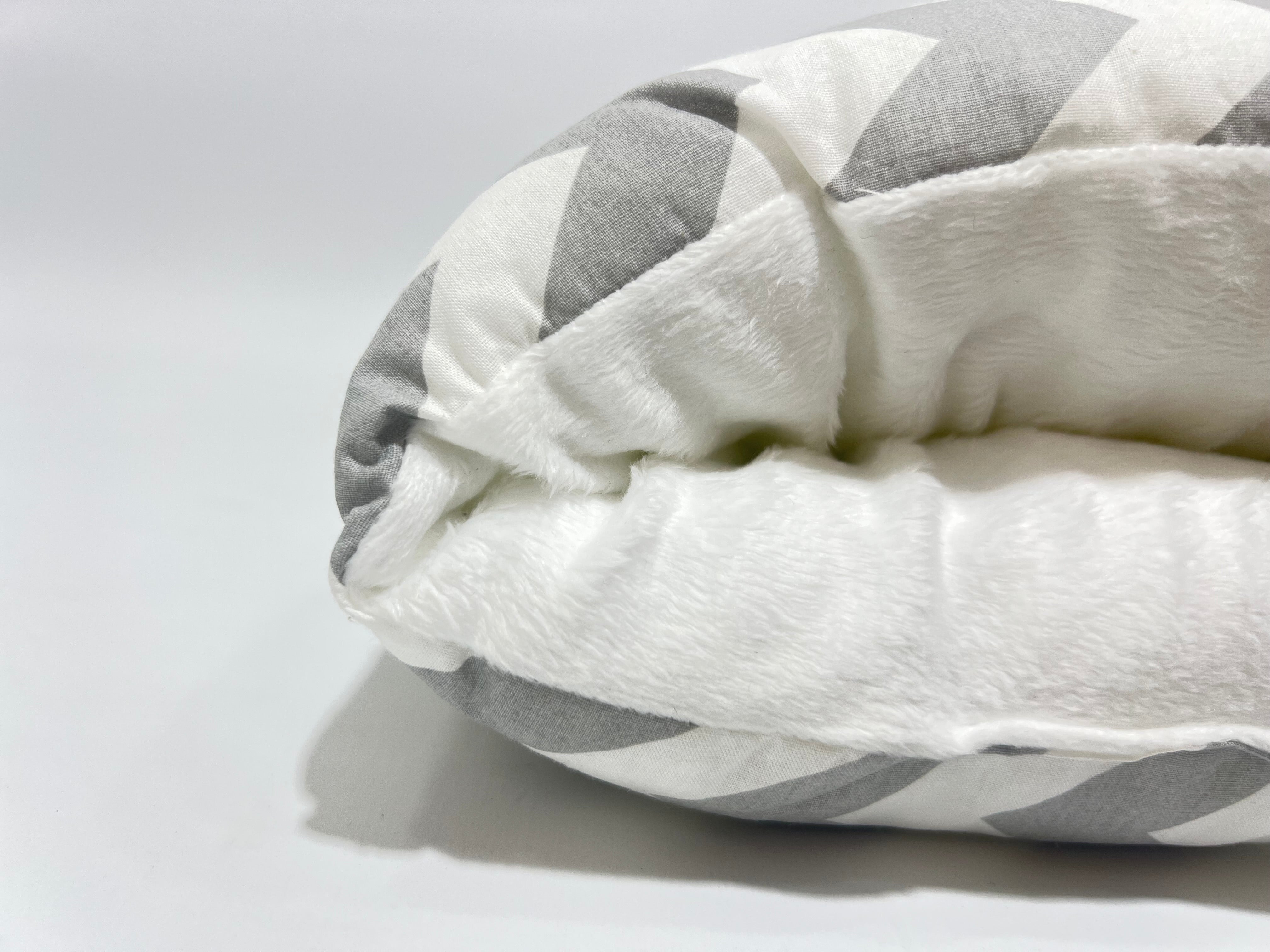 Multi-Purpose Nursing Pillow With Fur Inside