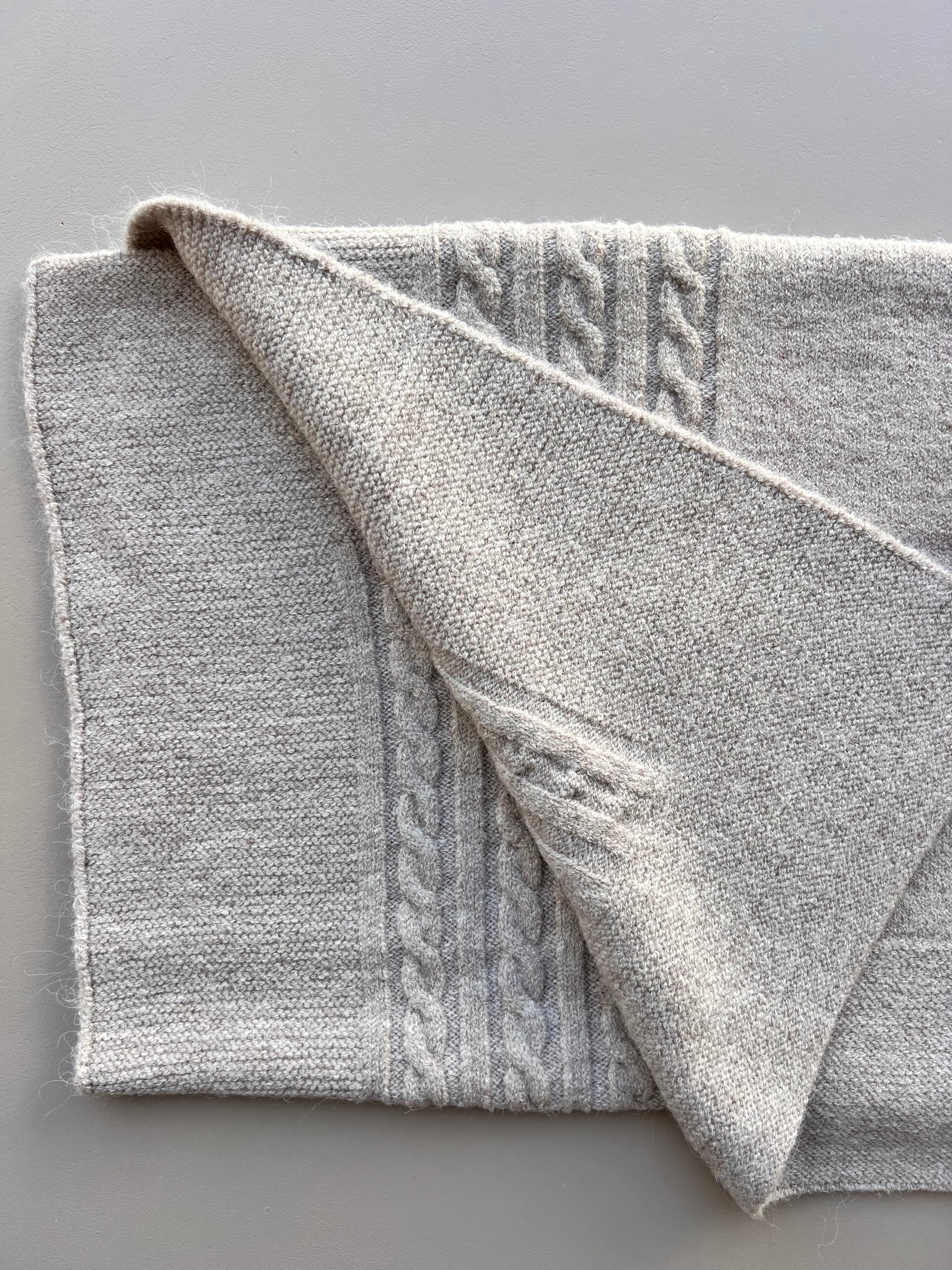 Natural Wool Twine Blanket
