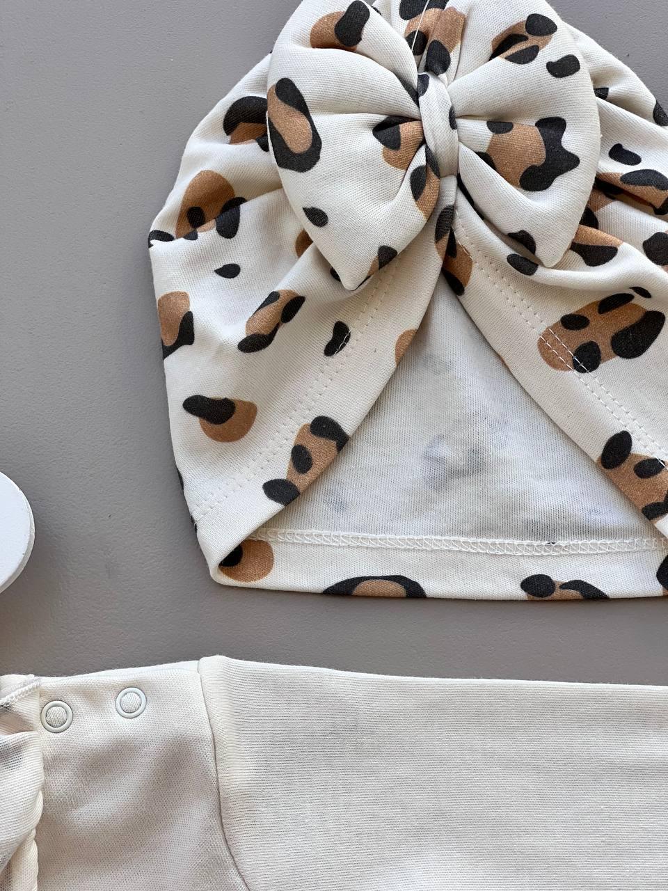 Leopard GOTS™ Certified Organic Cotton 3 Pcs Set - La Farandole Paris