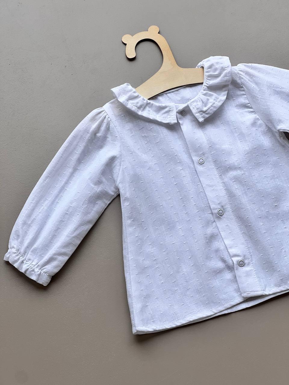 White Organic Cotton chemise - La Farandole Paris