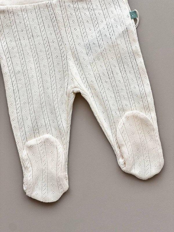 GOTS™ Certified Organic Cotton Footed Pants - La Farandole Paris
