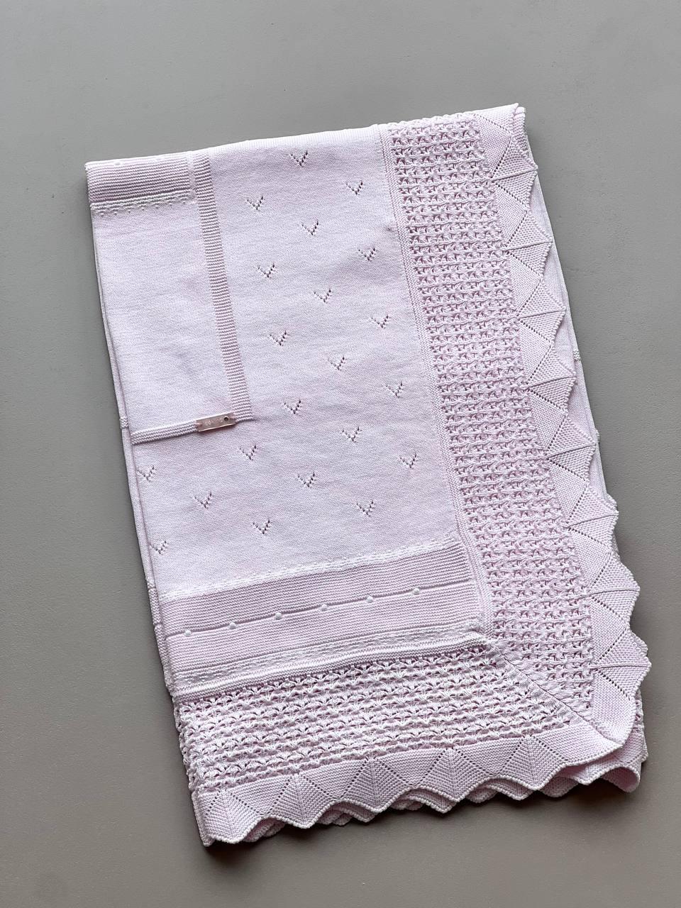 Pink Organic Cotton Blanket - La Farandole Paris