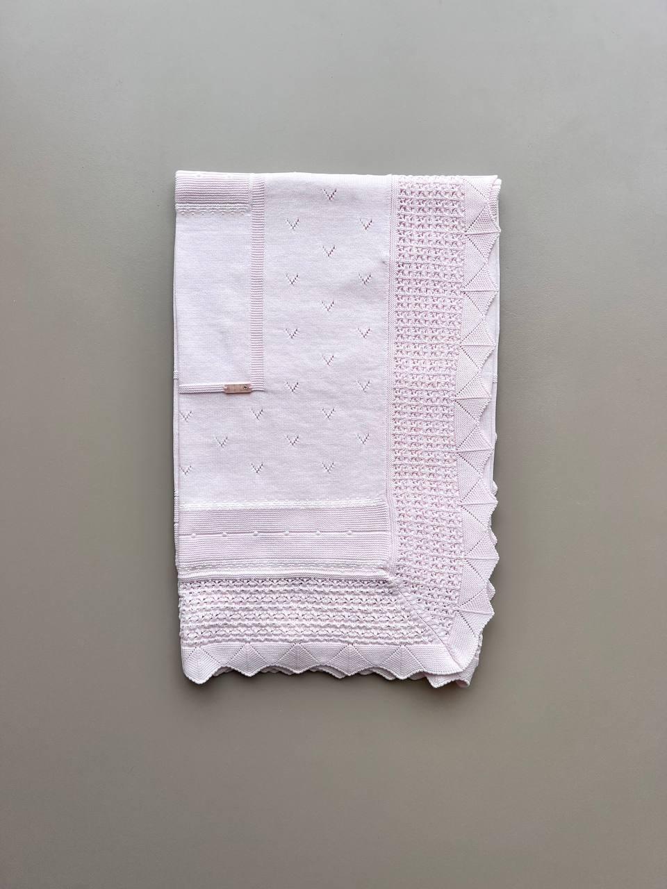 Pink Organic Cotton Blanket - La Farandole Paris