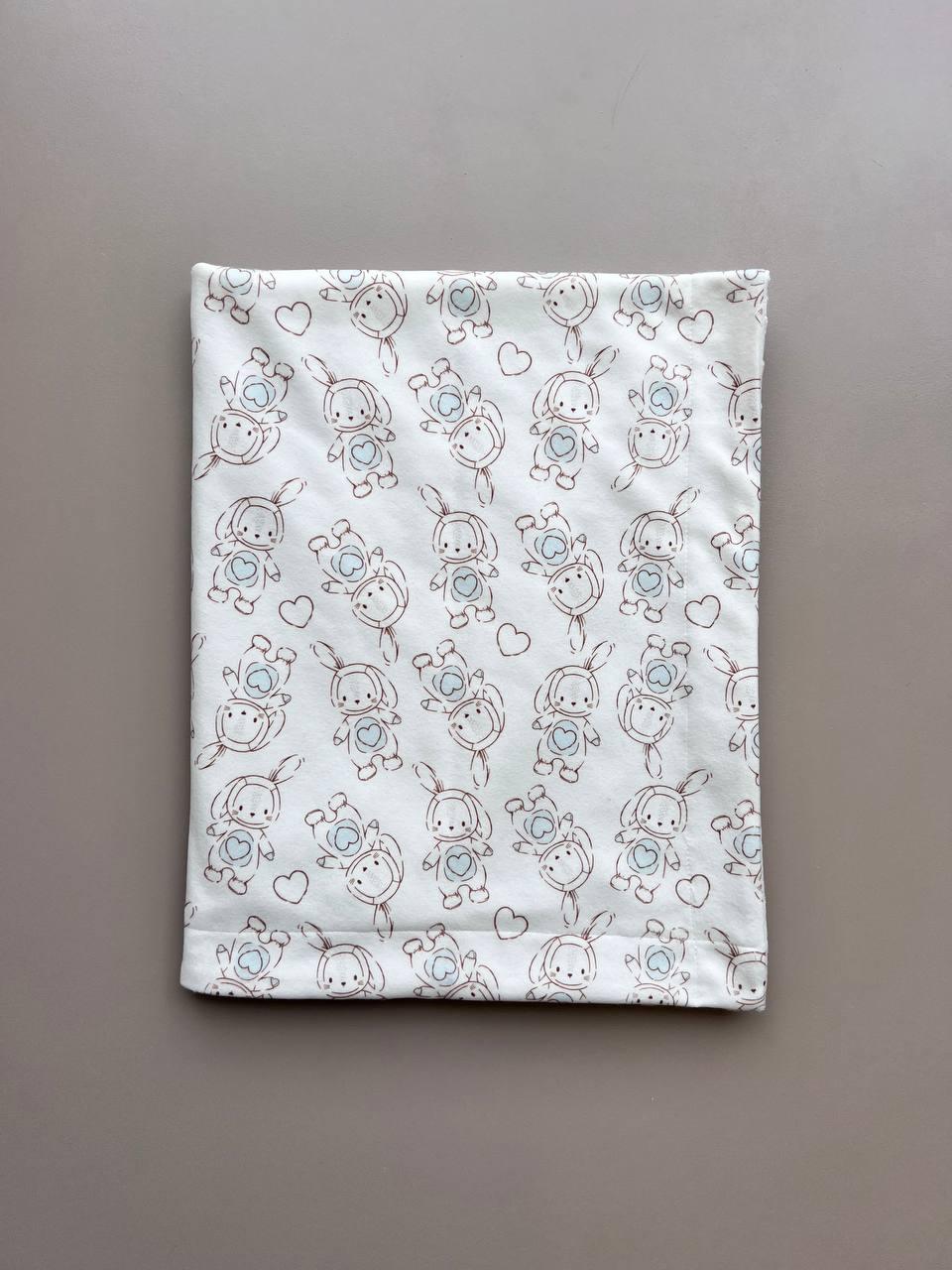 White Rabbit Double Faced Velvet Blanket - La Farandole Paris