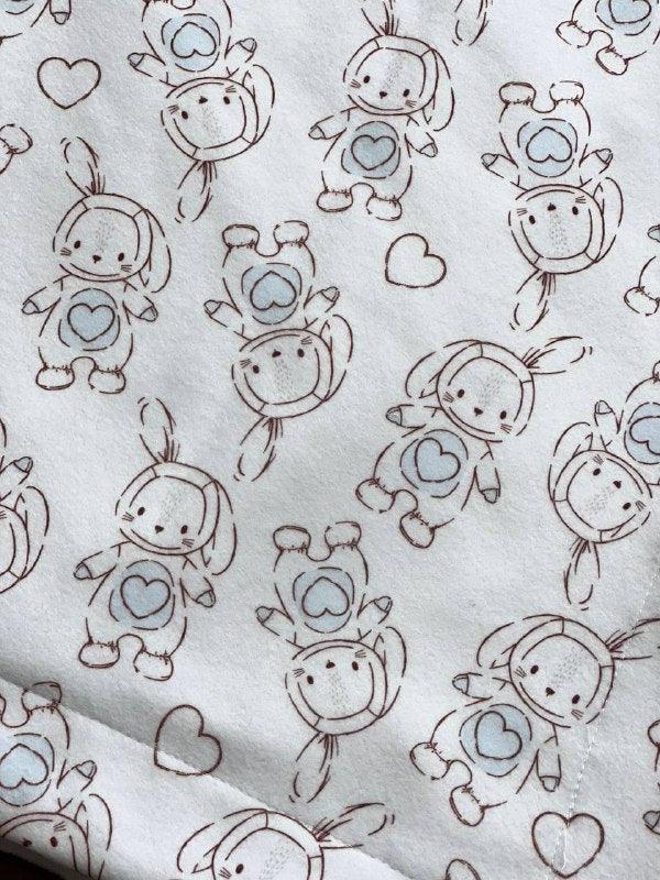 White Rabbit Double Faced Velvet Blanket - La Farandole Paris