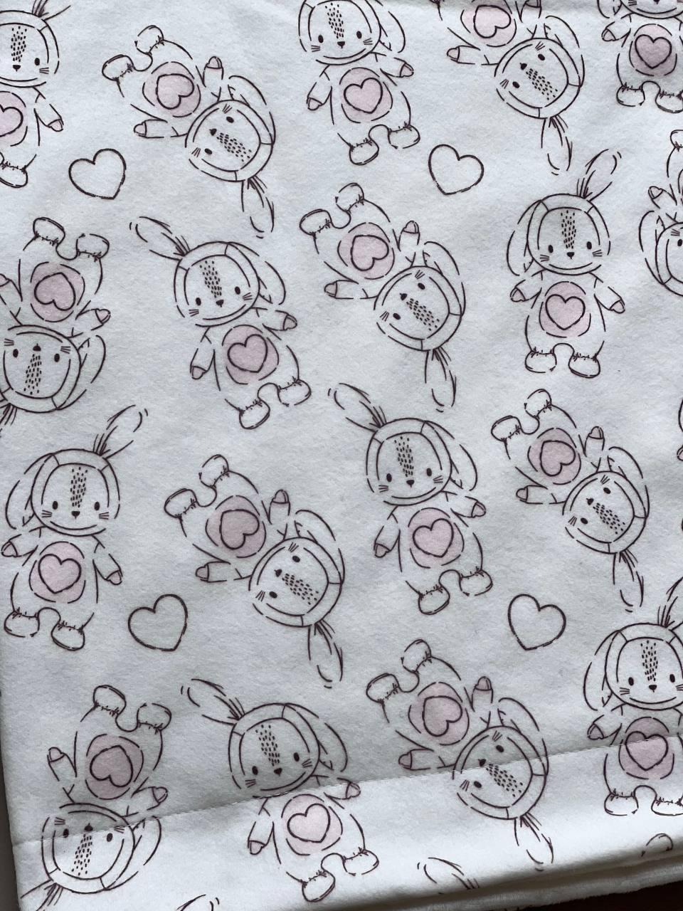 White Rabbit Double Faced Velvet Blanket - La Farandole Paris