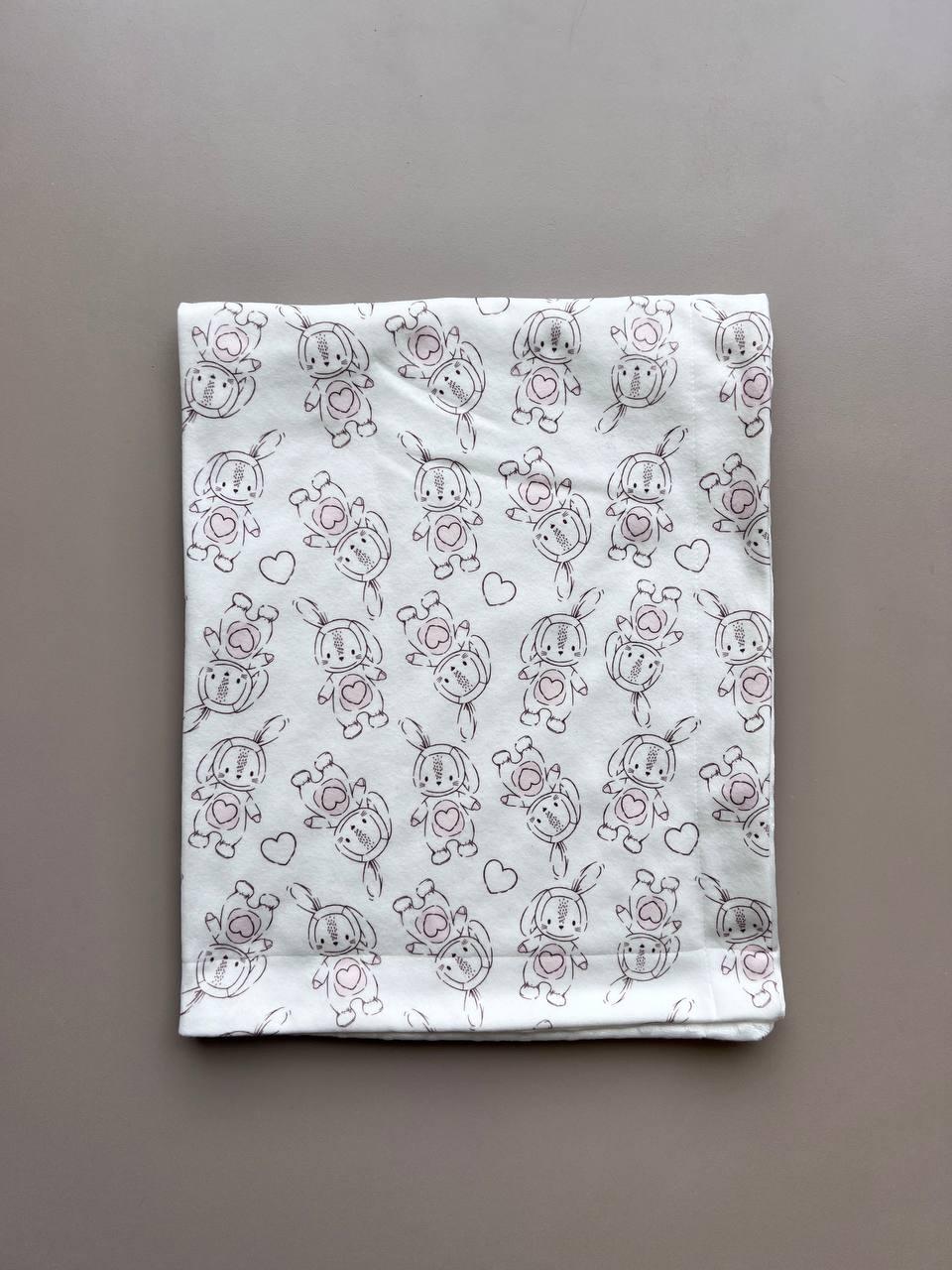 White Rabbit Double Faced Velvet Blanket - La Farandole Paris