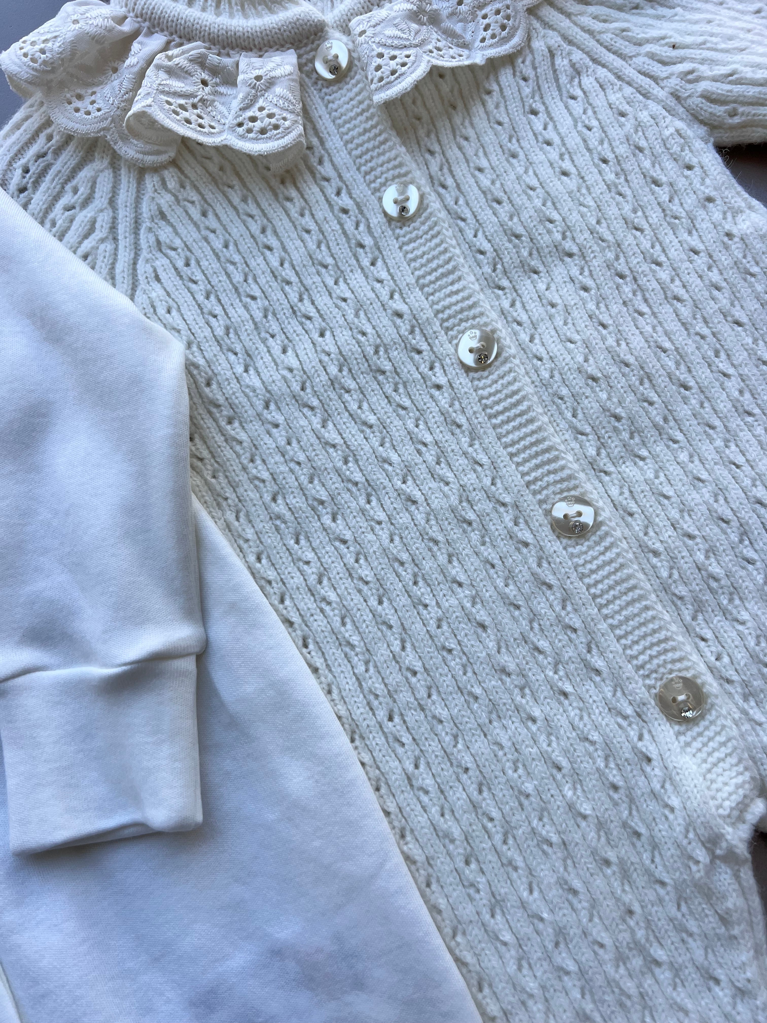 Merino Wool Ruffles Hospital Set 5 Pcs