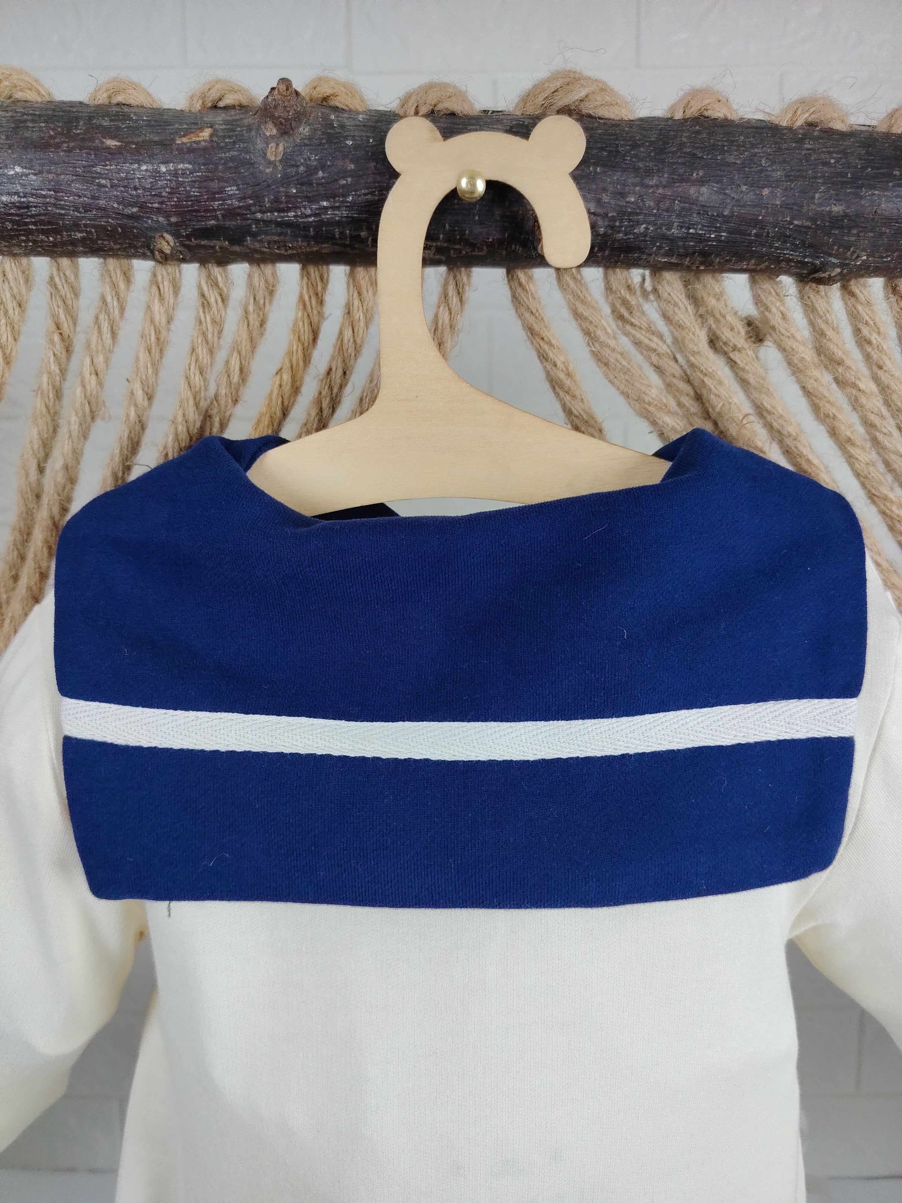 Navy & Beige Matelot Overall