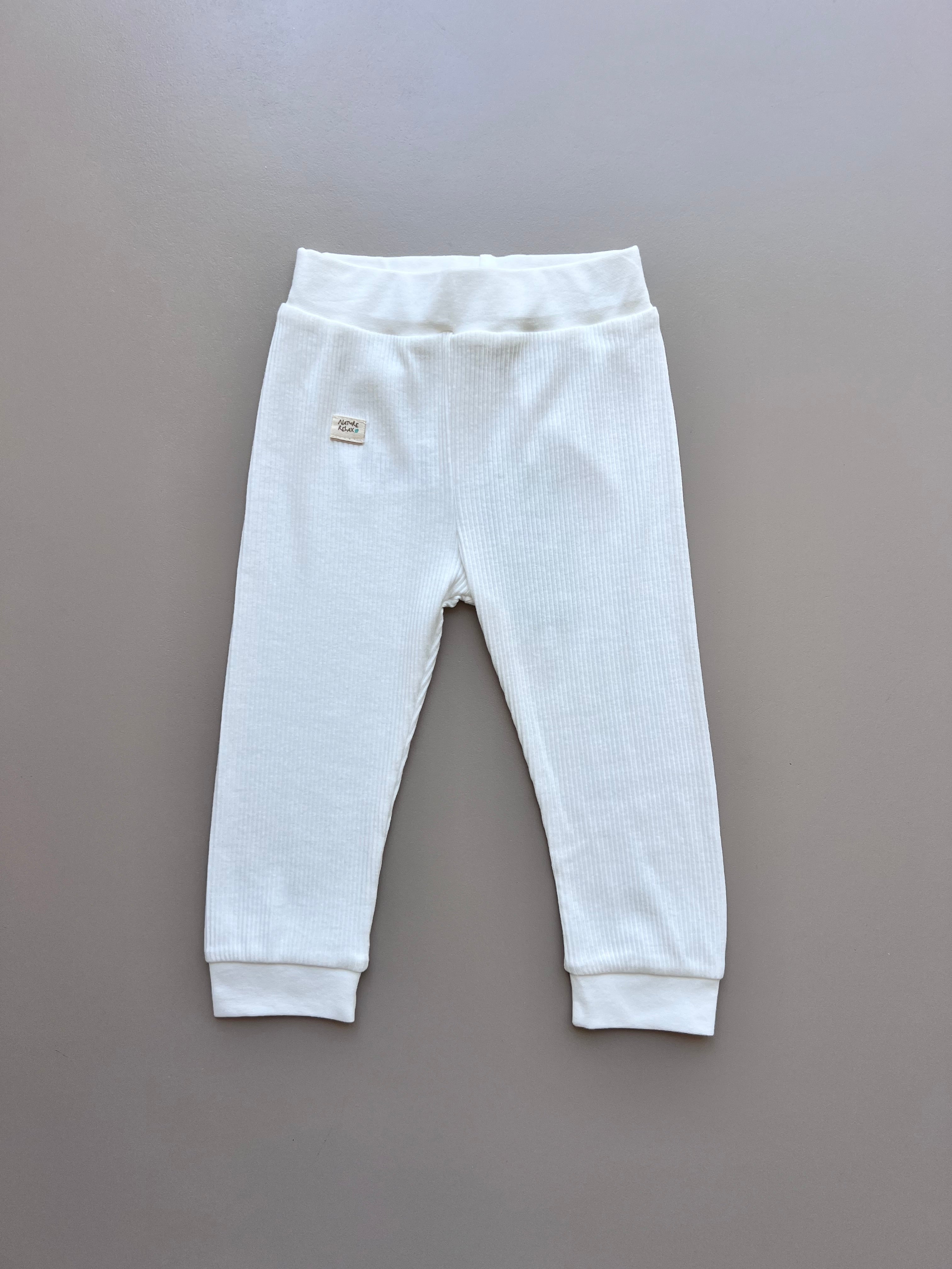 Off White Organic Cotton Pant