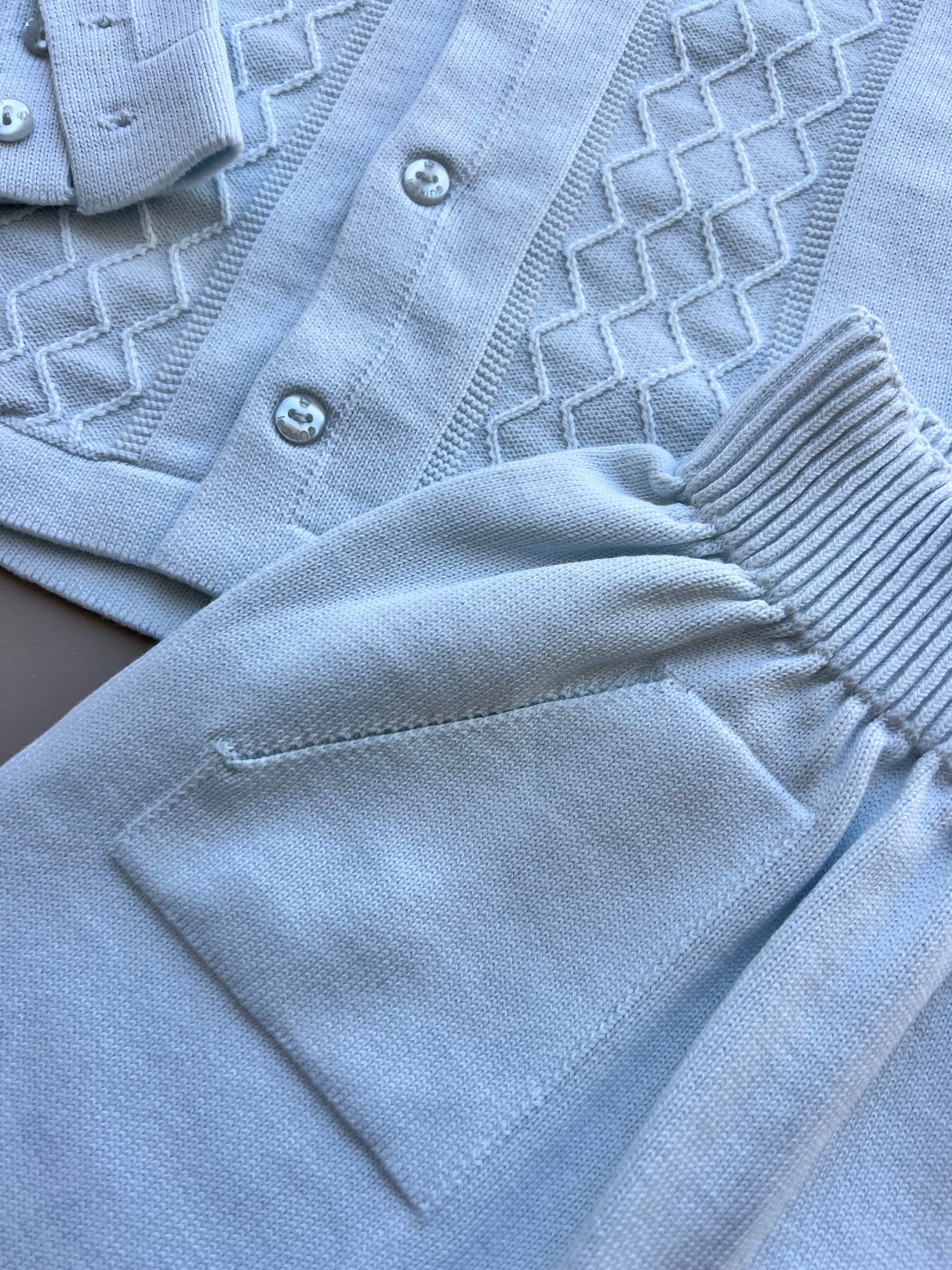 Blue Organic Cotton 2 Pcs Set