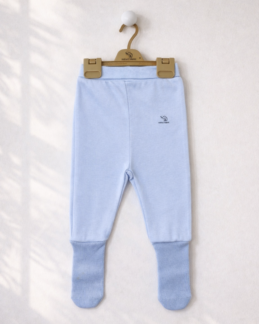 Nœud Blanc™ Organic Cotton High Waist Footed Pants