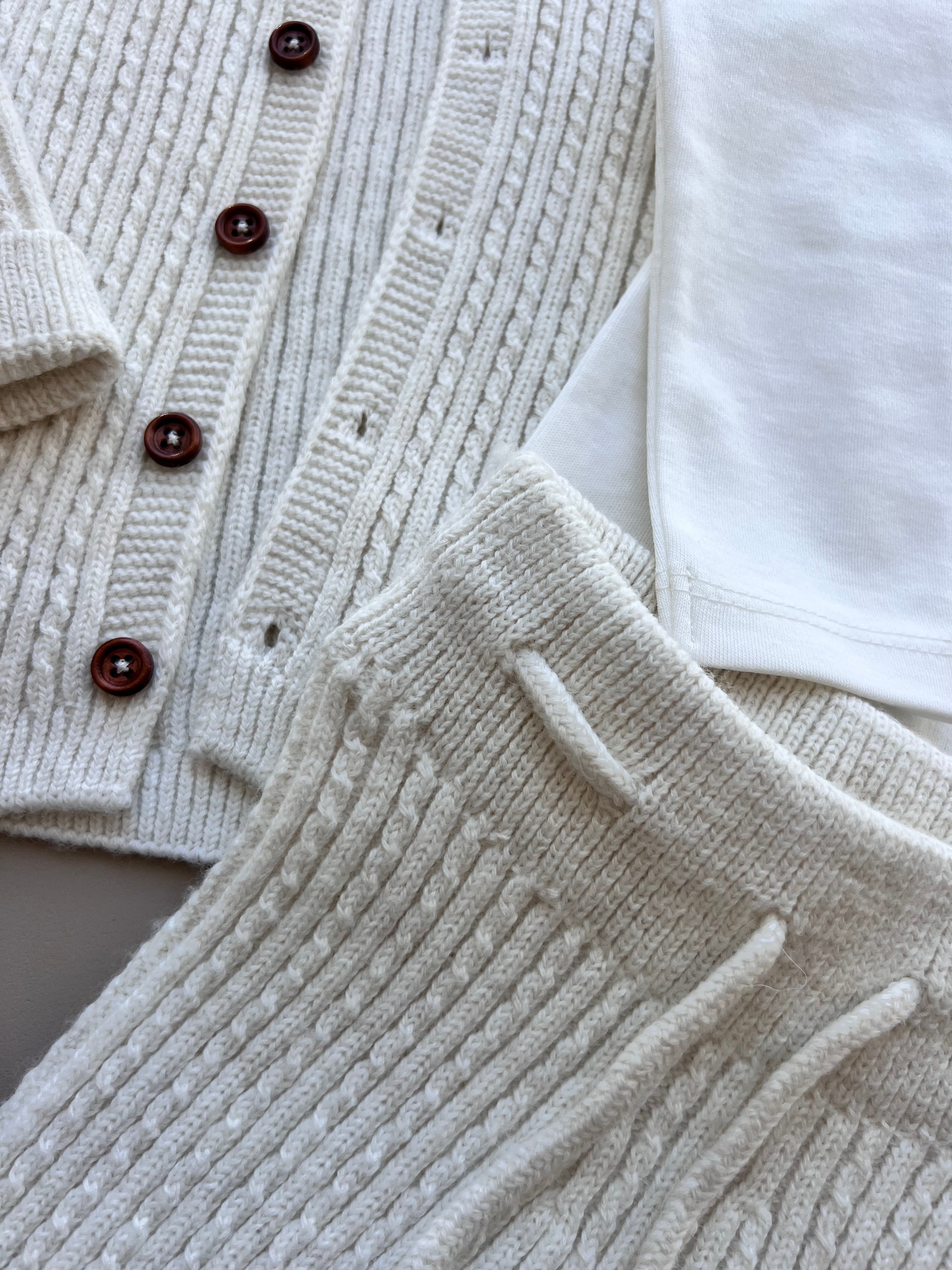 Merino Wool Top, Jacket, and Pant 3 Pcs Set