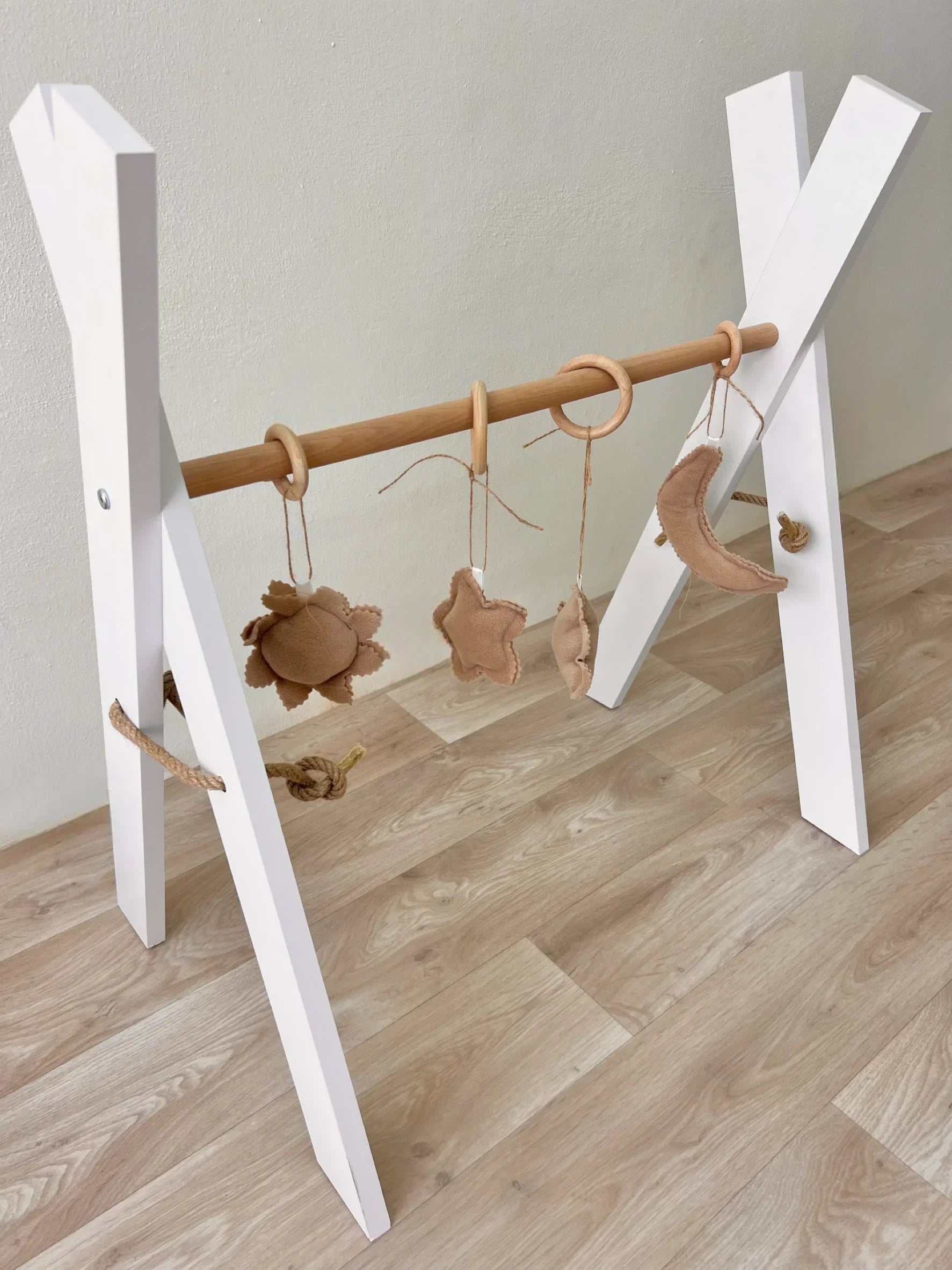 White Wooden Baby Gym
