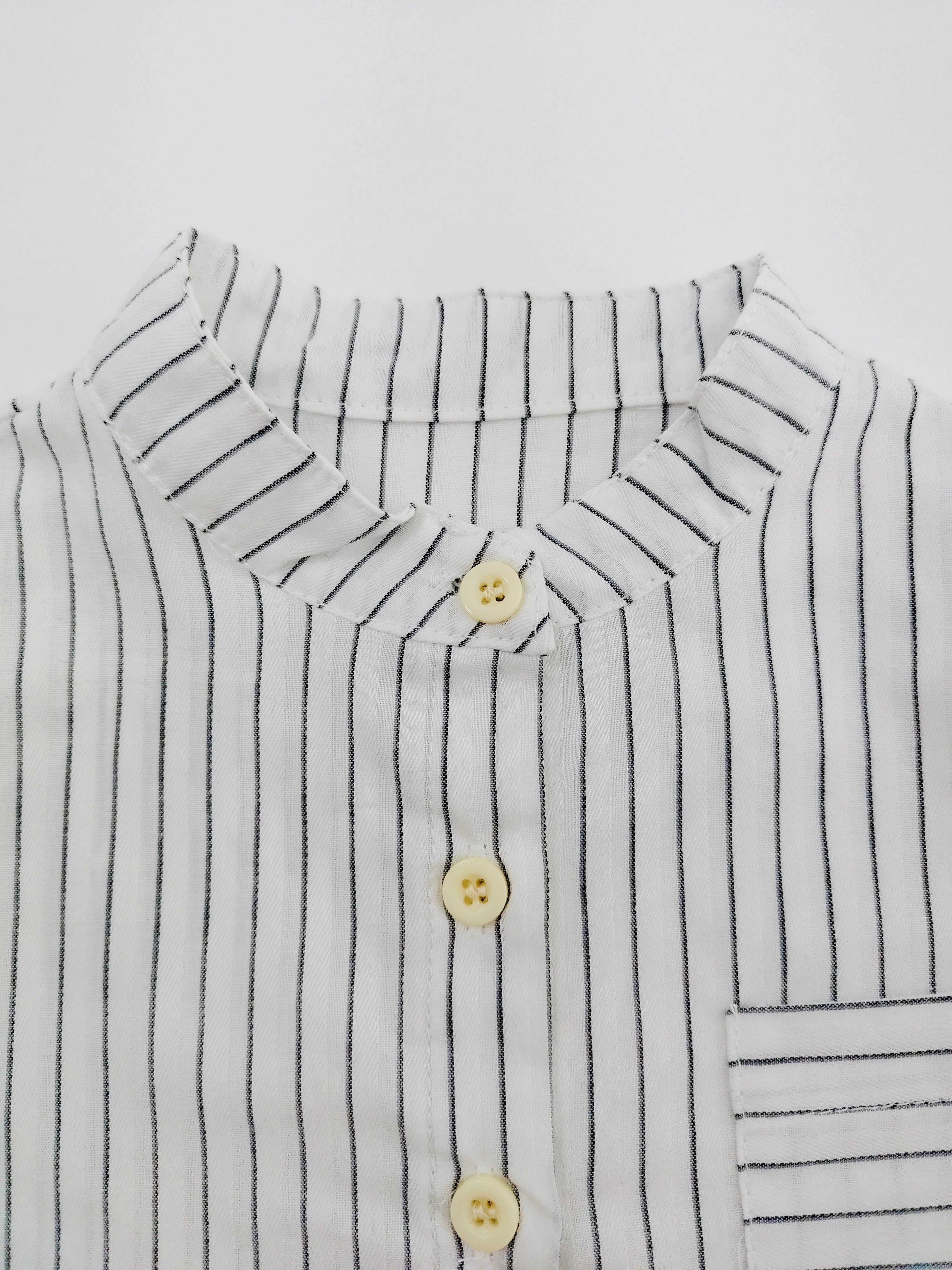 Stripped Overall Shirt