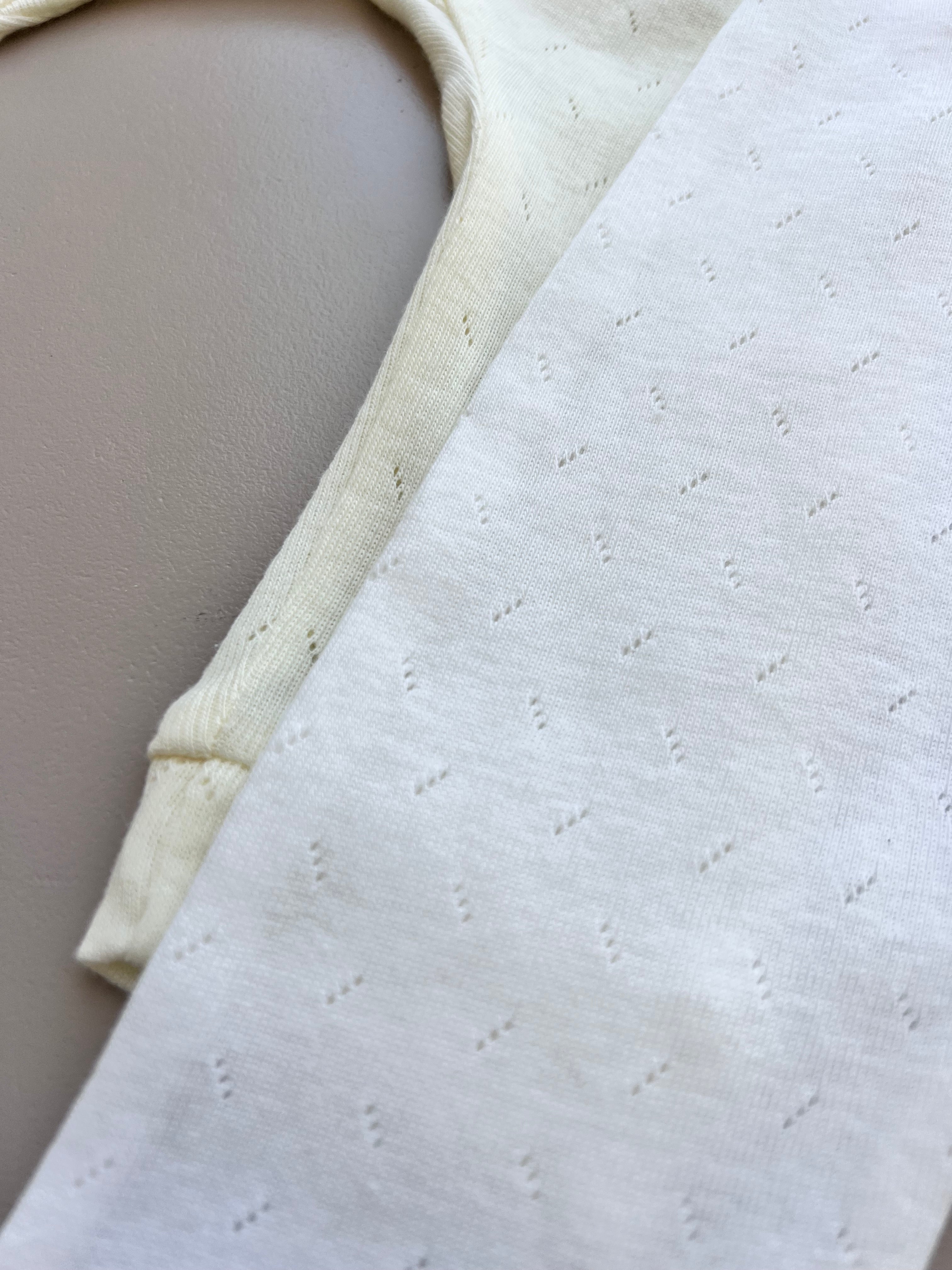 Yellow And White Organic Cotton Pant Pack Of 2 Pieces