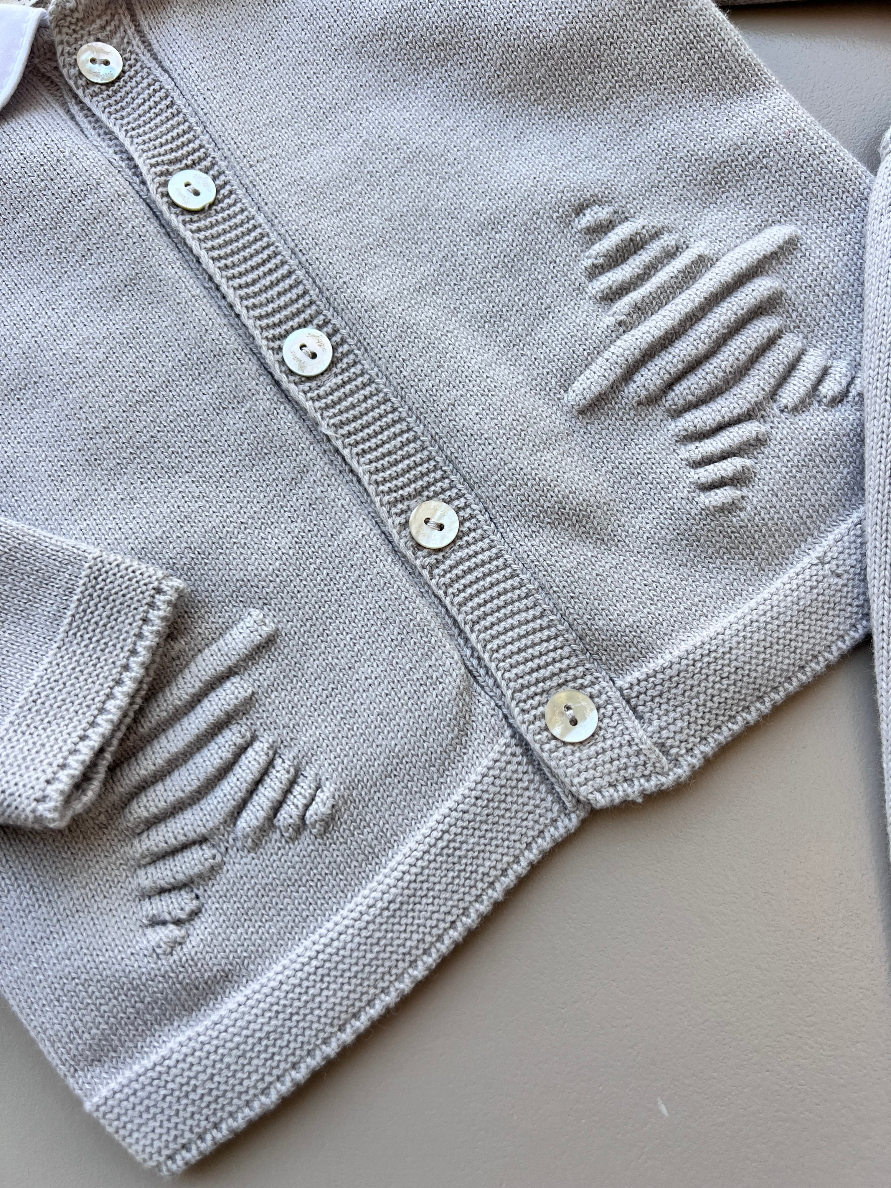 Thick Cotton Star Collar Top and Pants 2Pcs Set