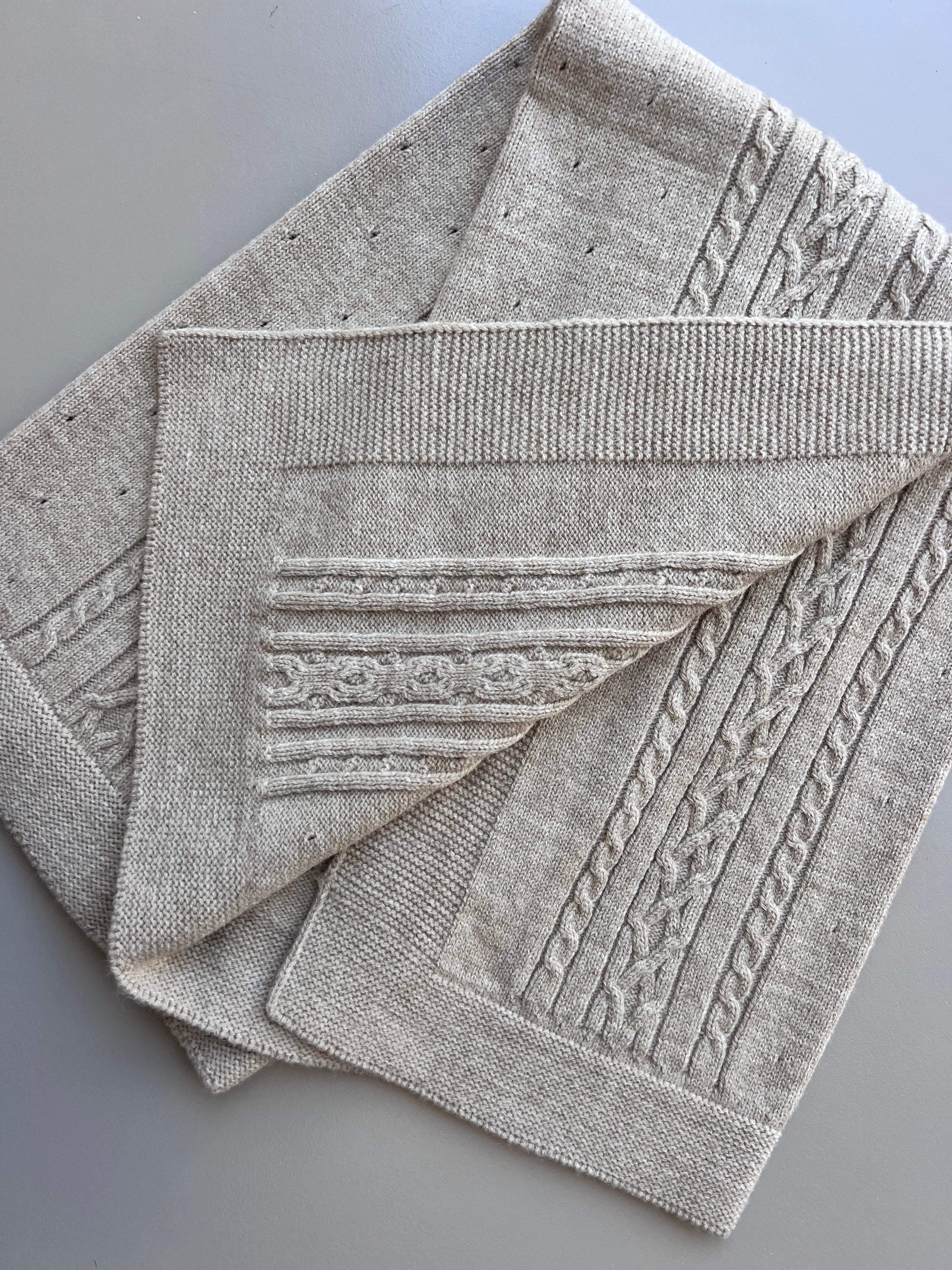 Brown Natural Wool Blanket