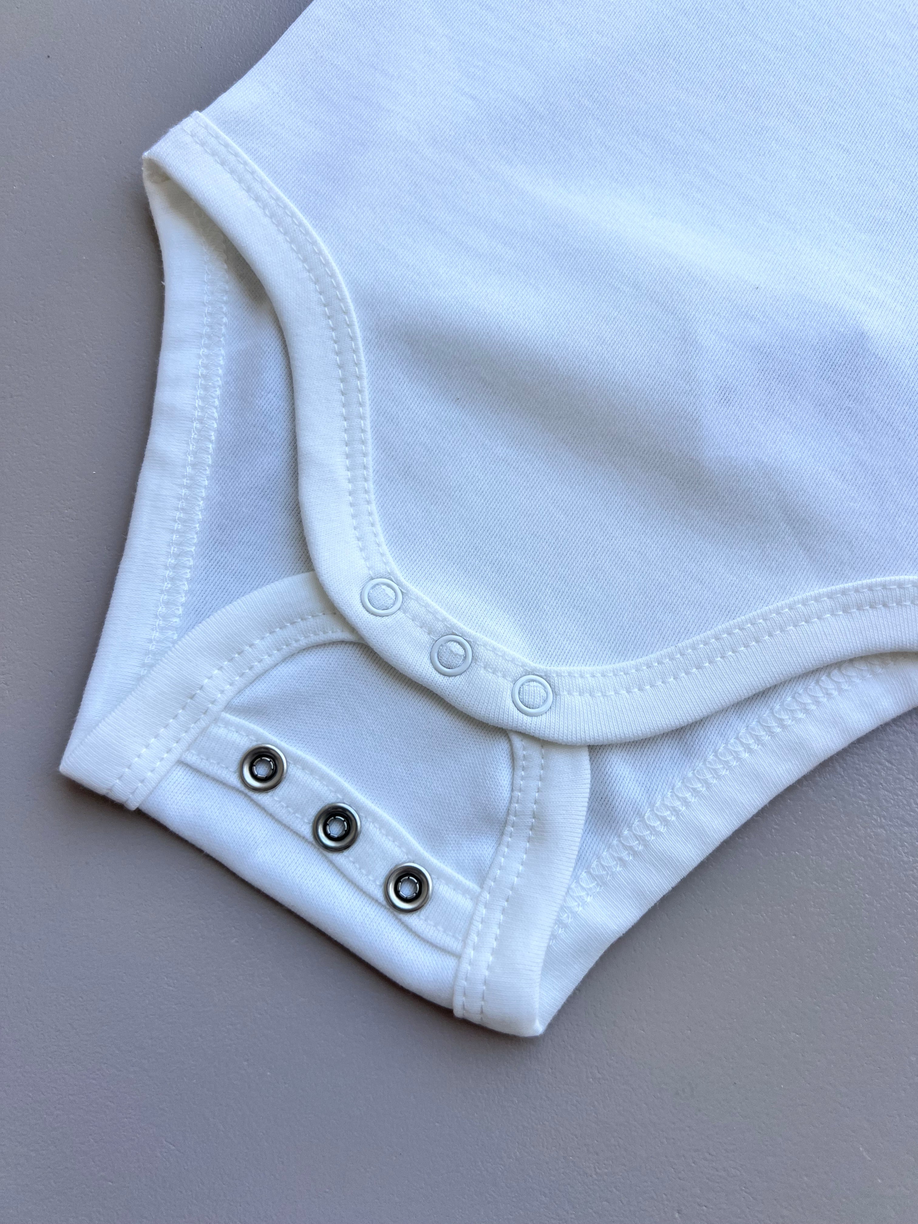 Off White GOTS™ Certified Organic Cotton Double Size Short Sleeves Body