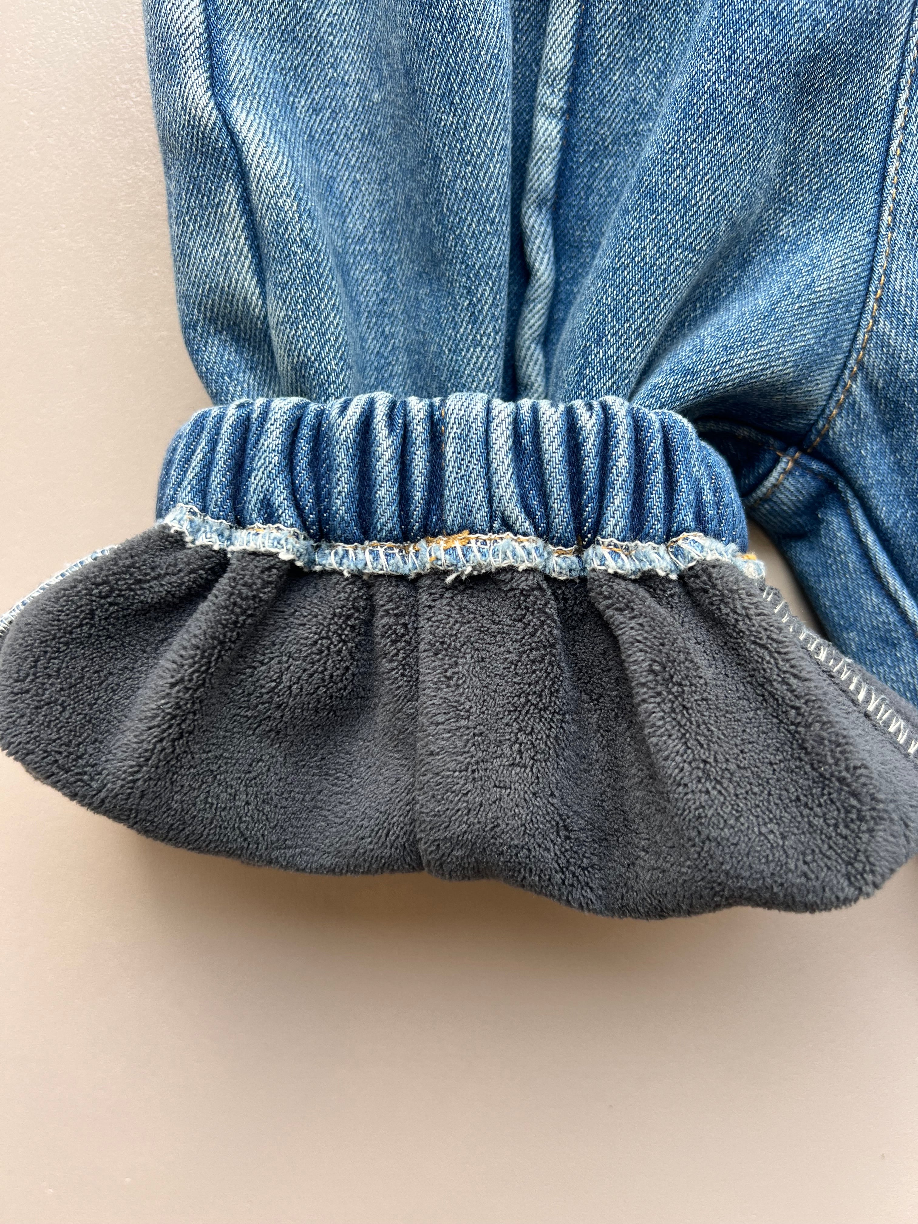 Blue Denim Jeans Fur Inside