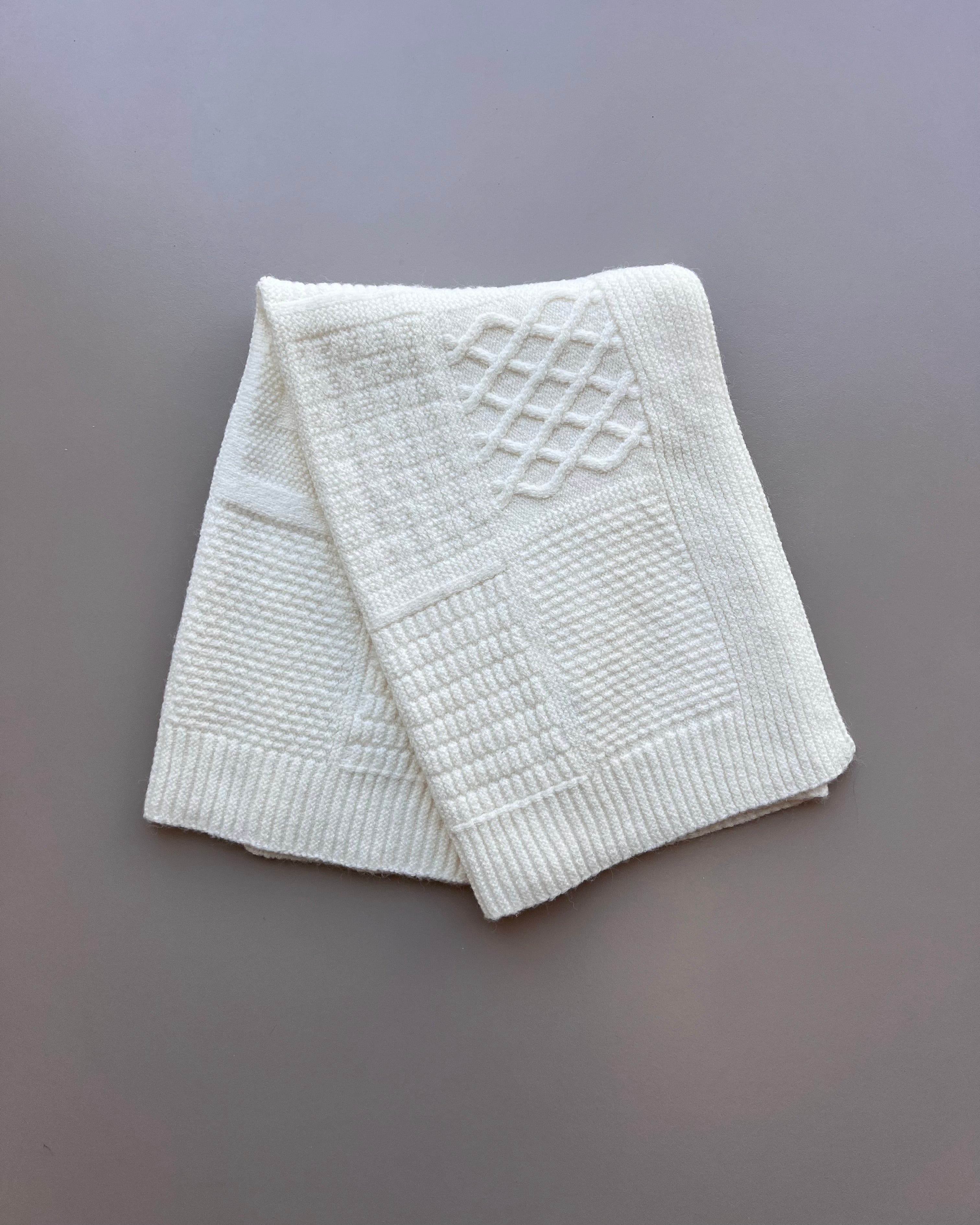 Off-White Organic Wool Blanket
