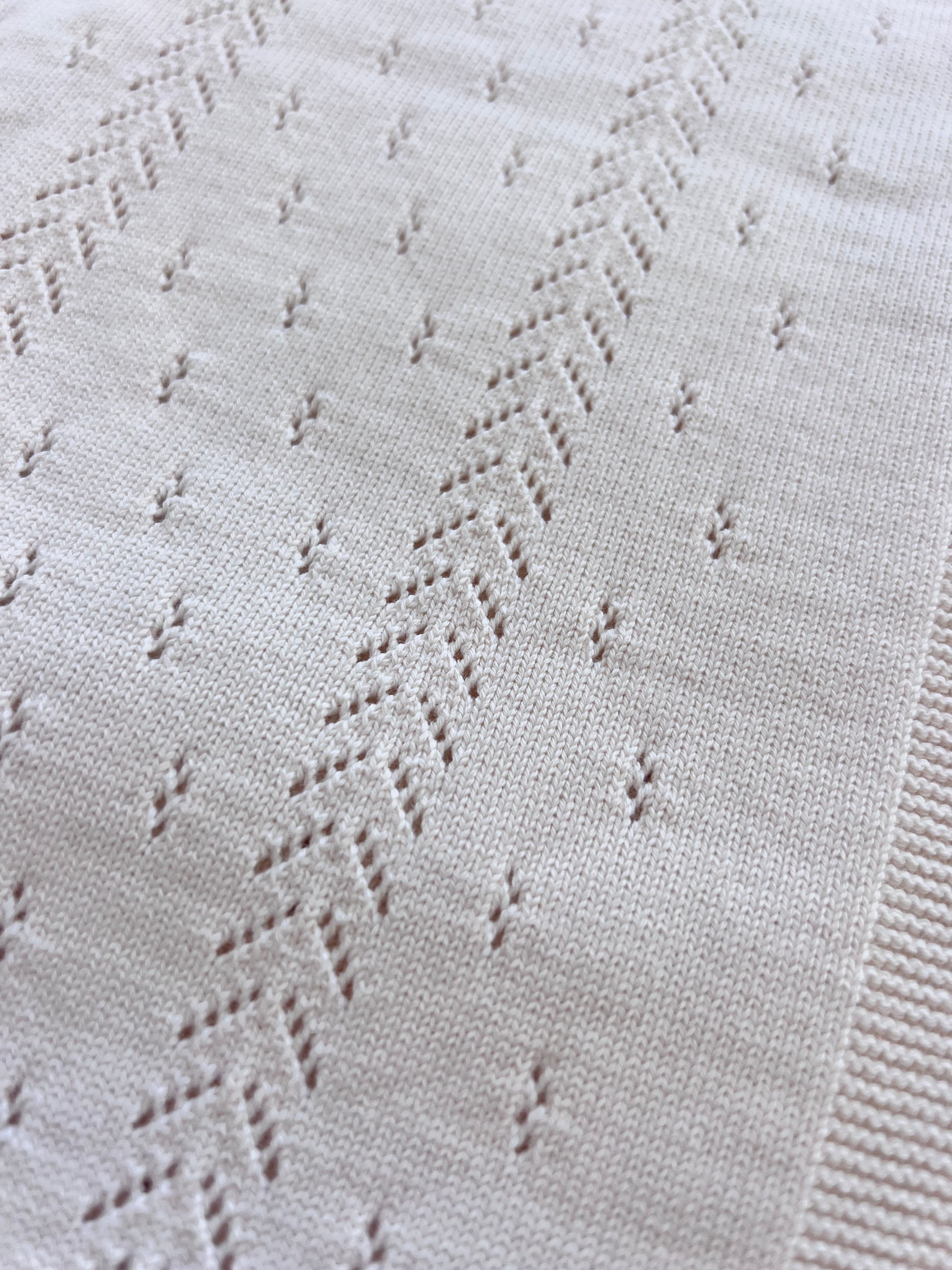 Light Beige Organic Cotton Blanket