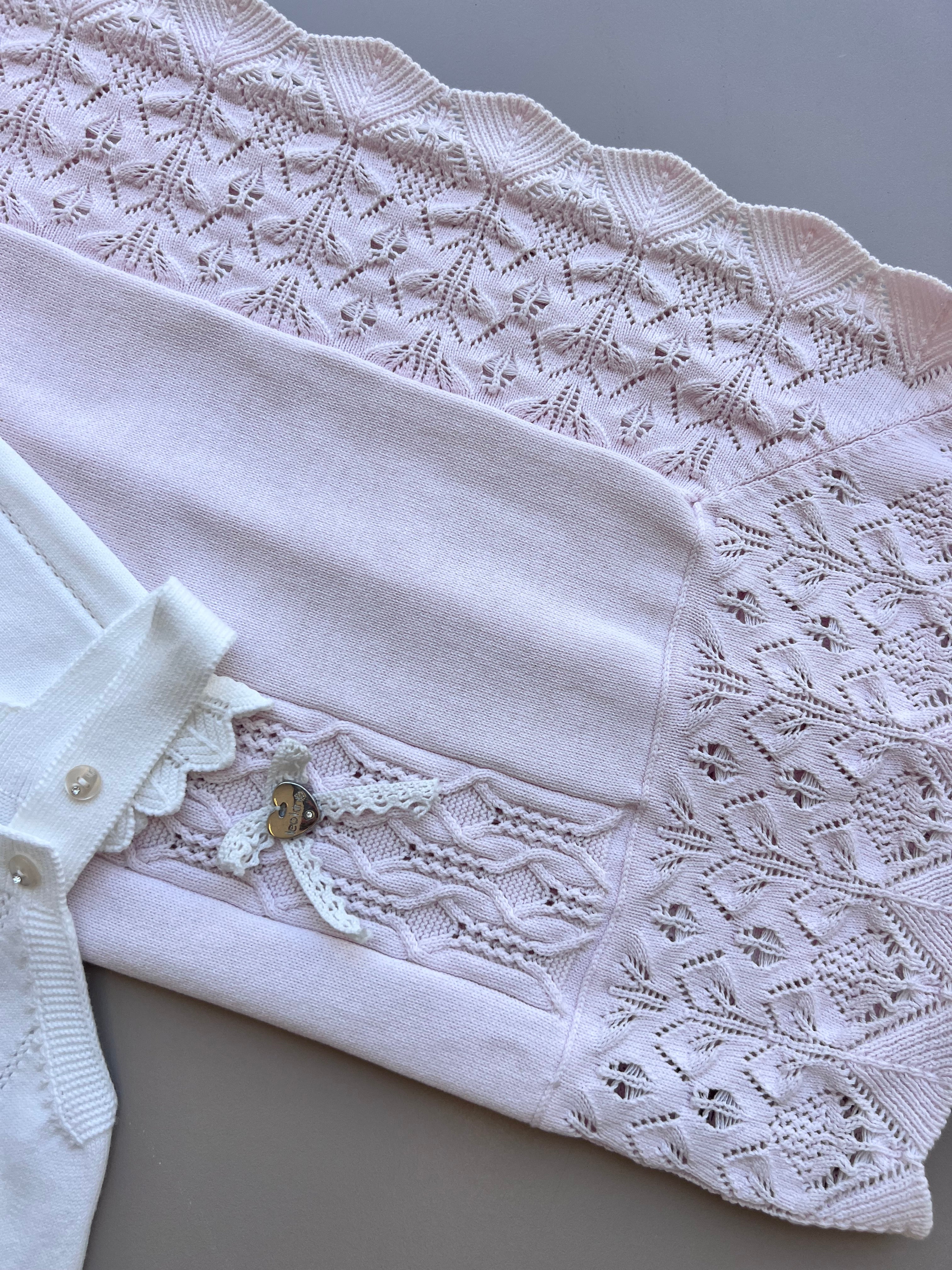 Off-White & Pink Organic Cotton Hospital Set 8 pcs