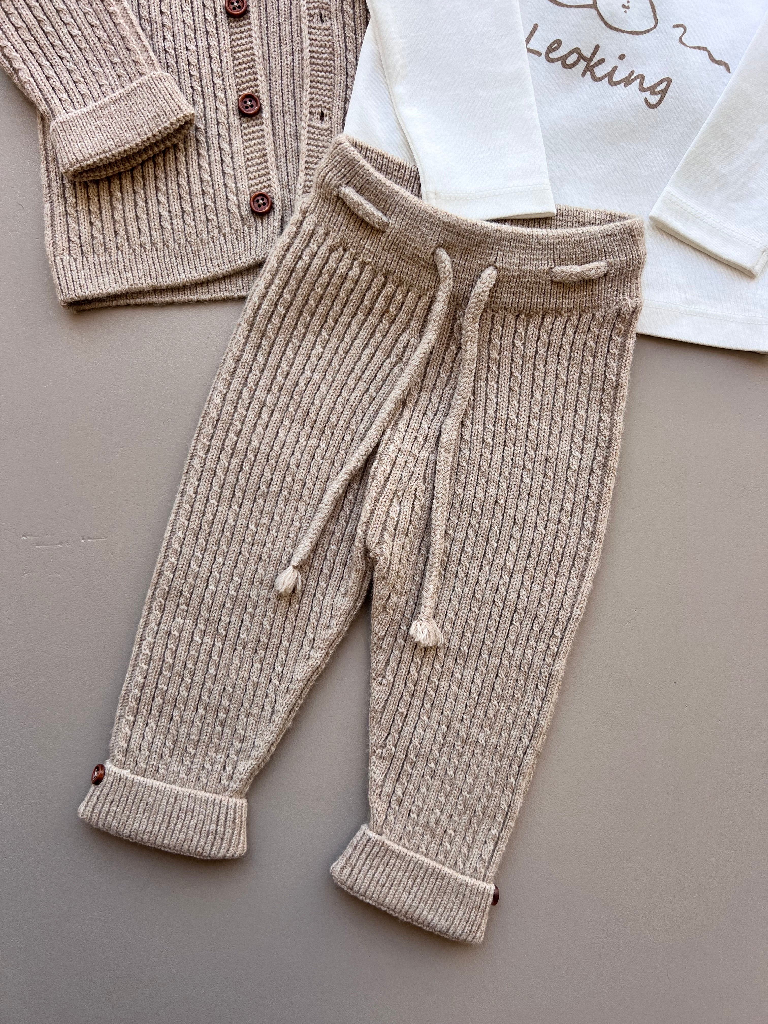 Merino Wool Top, Jacket, and Pant 3 Pcs Set
