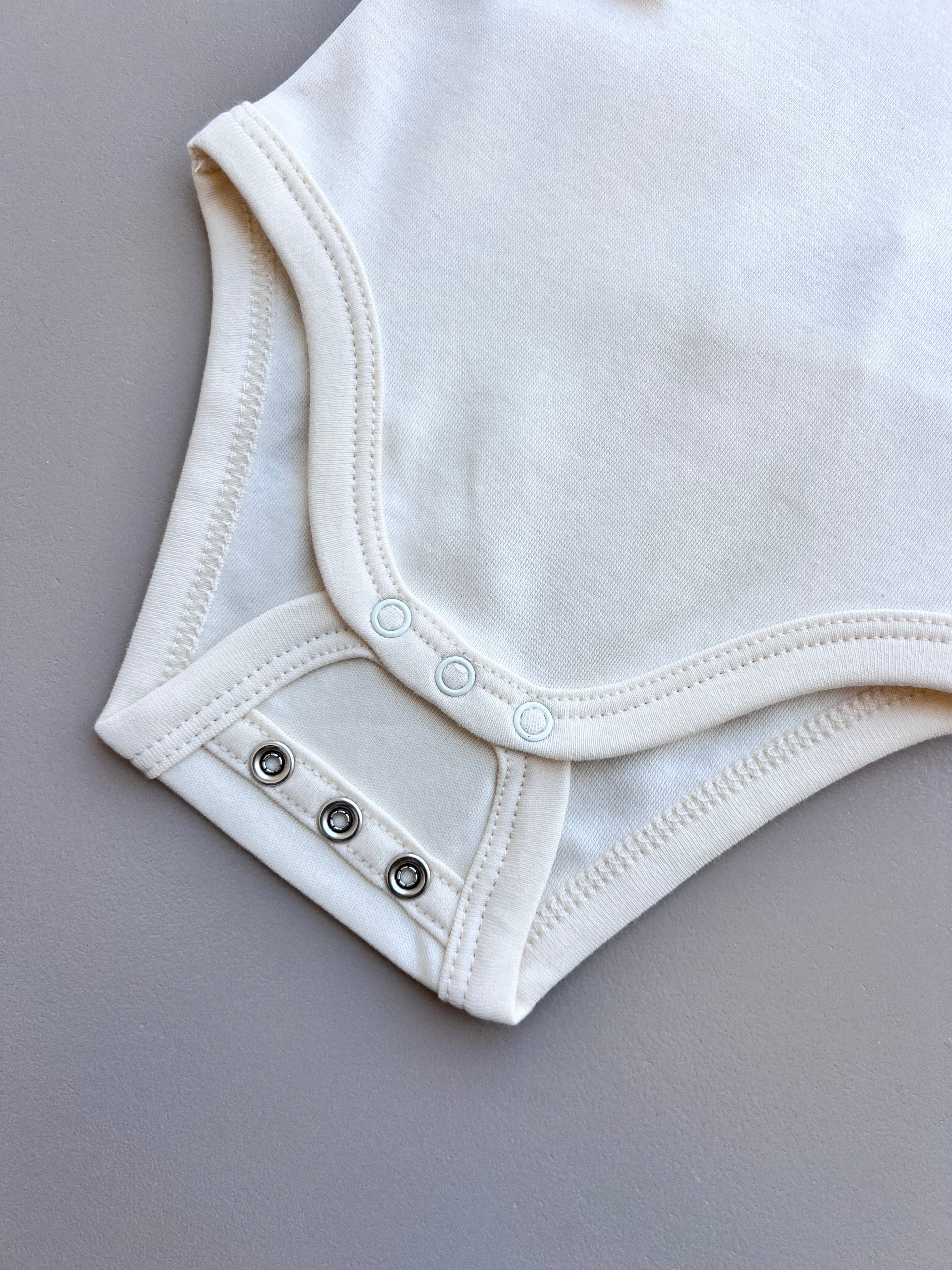 Beige GOTS™ Certified Organic Cotton Double Size Long Sleeves Body