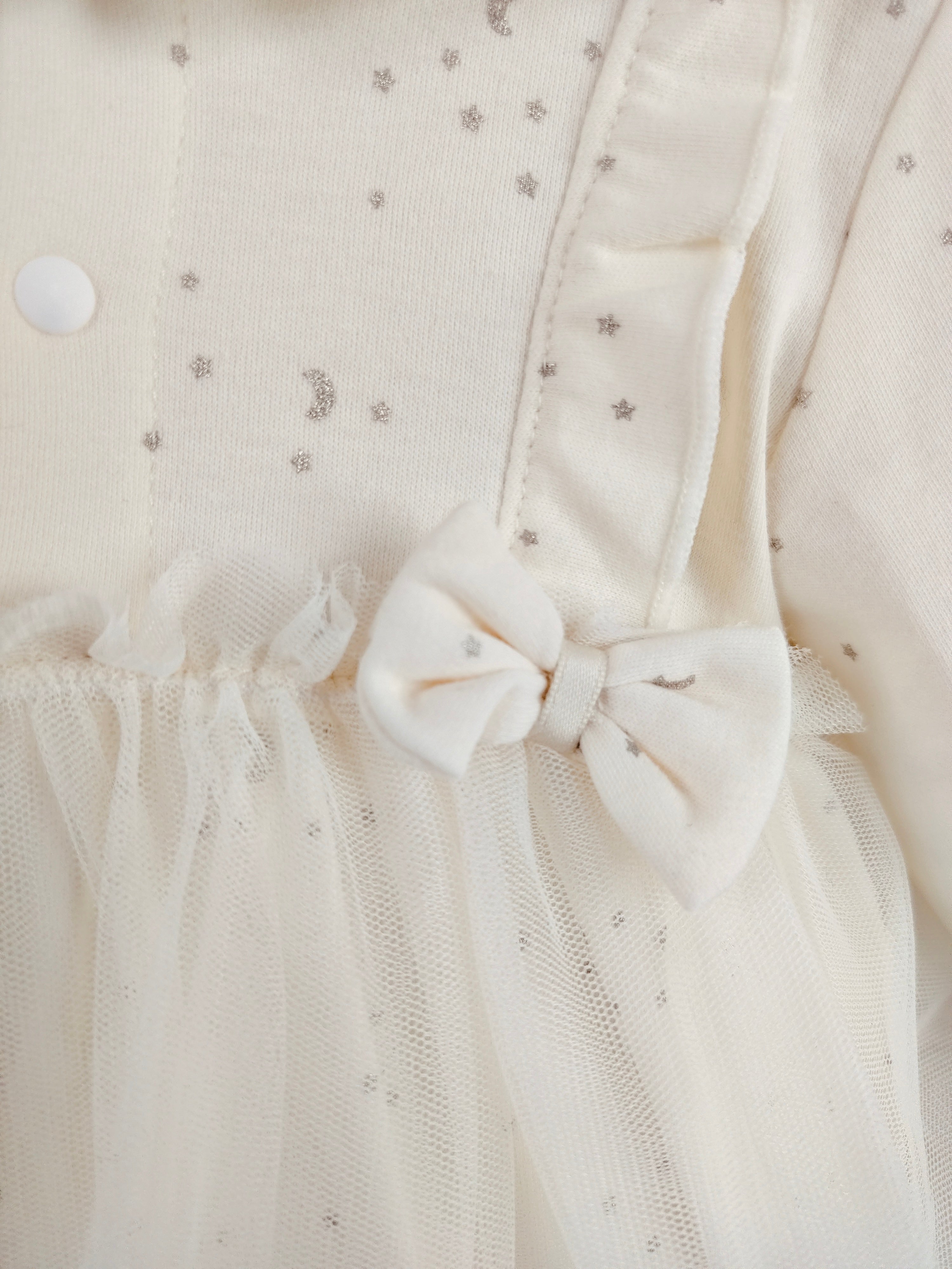 Off-White Tulle Romper Dress