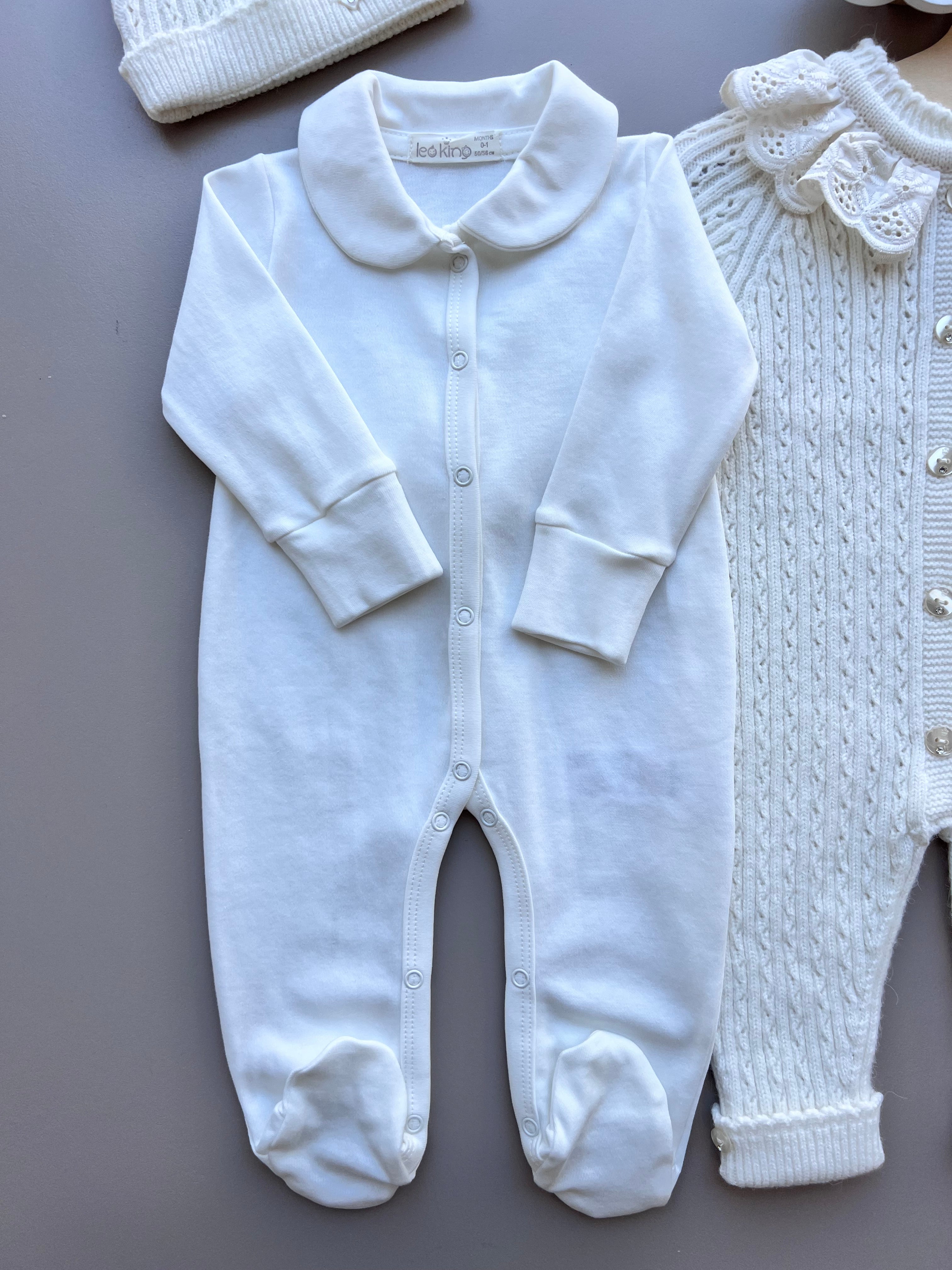 Merino Wool Ruffles Hospital Set 5 Pcs