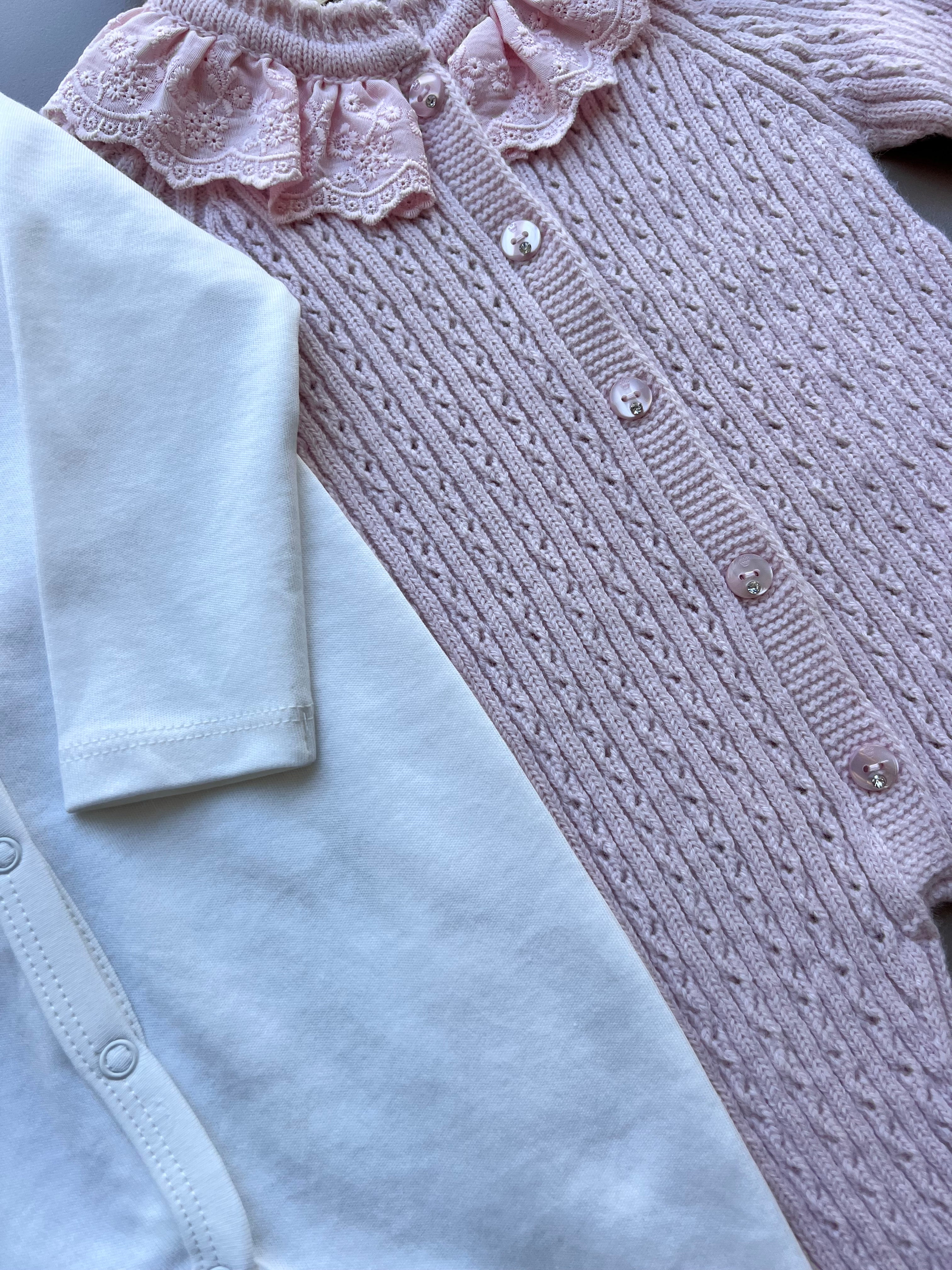 Merino Wool Ruffles Hospital Set 5 Pcs