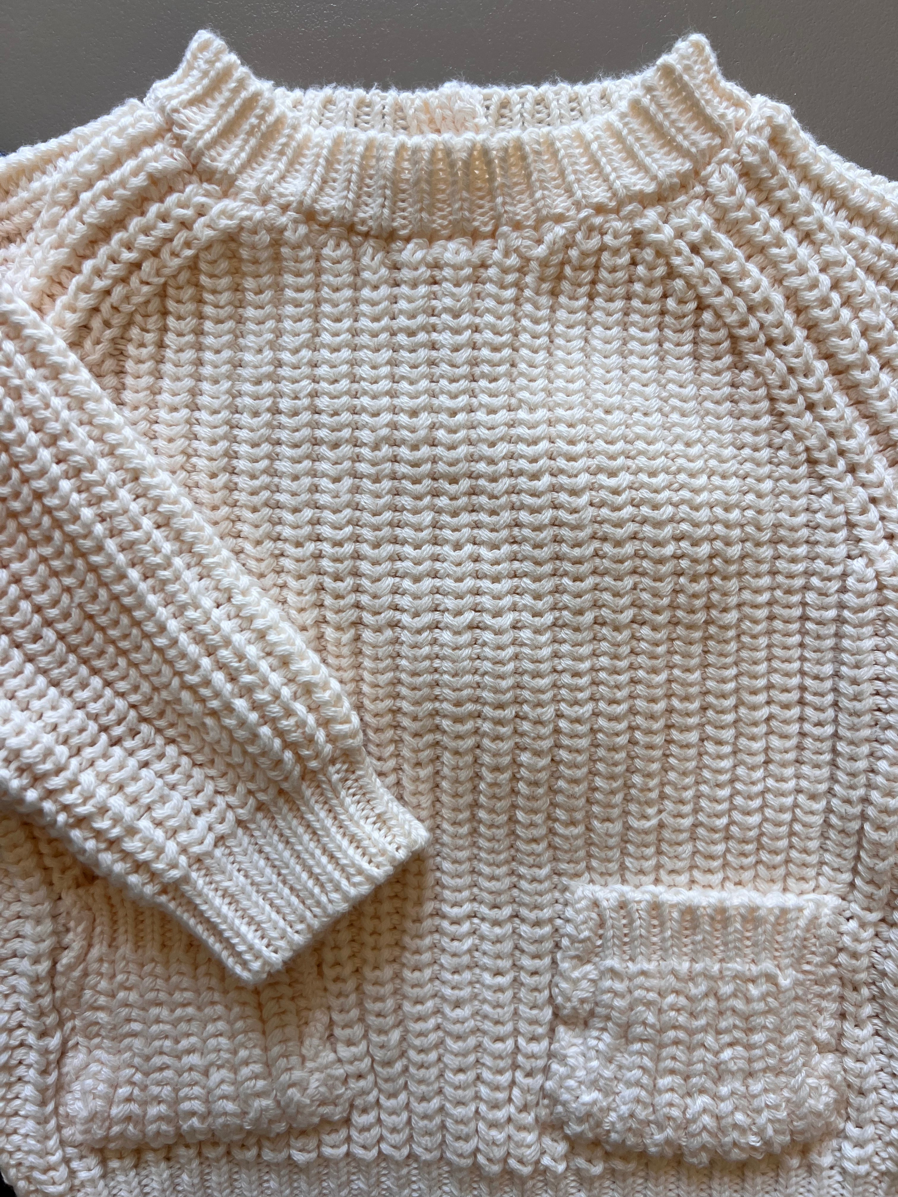 Off-White & Grey Sweater 3 Pcs Set